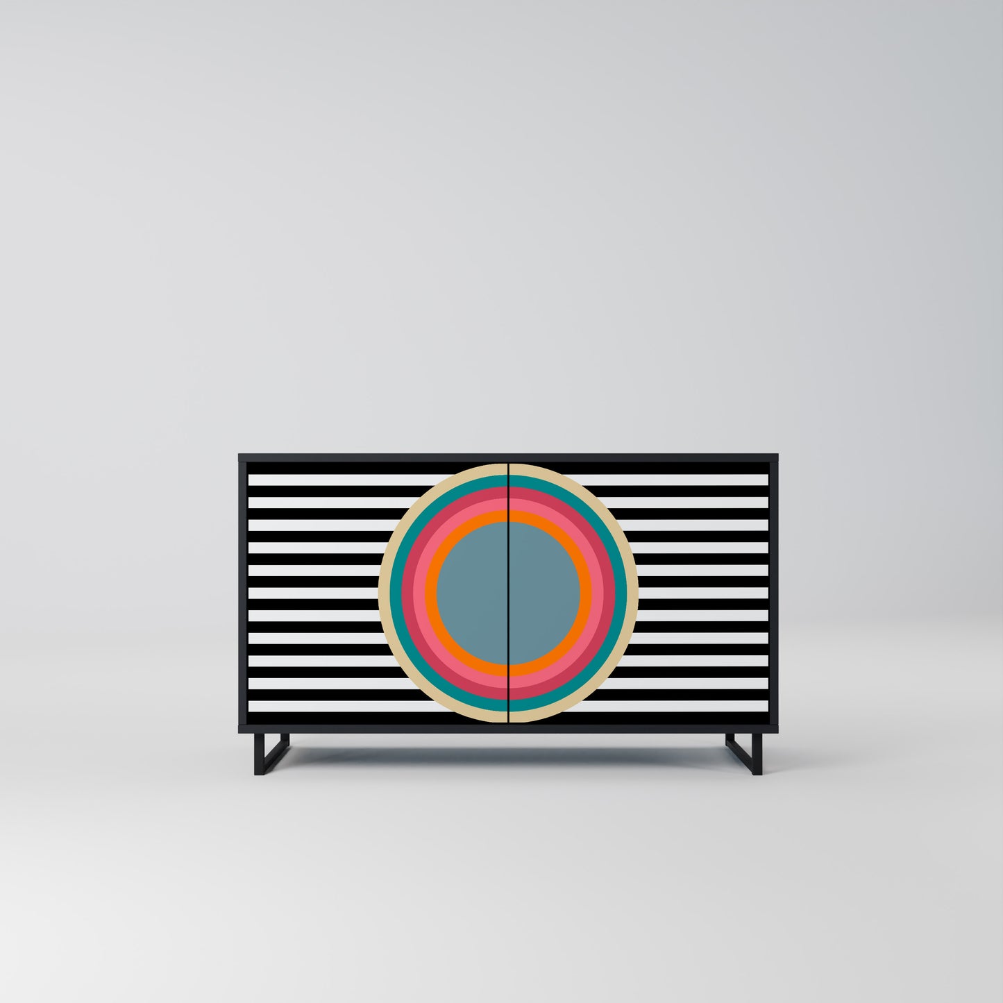 SPECTRA SHOWCASE 2-Door Sideboard in Black Finish