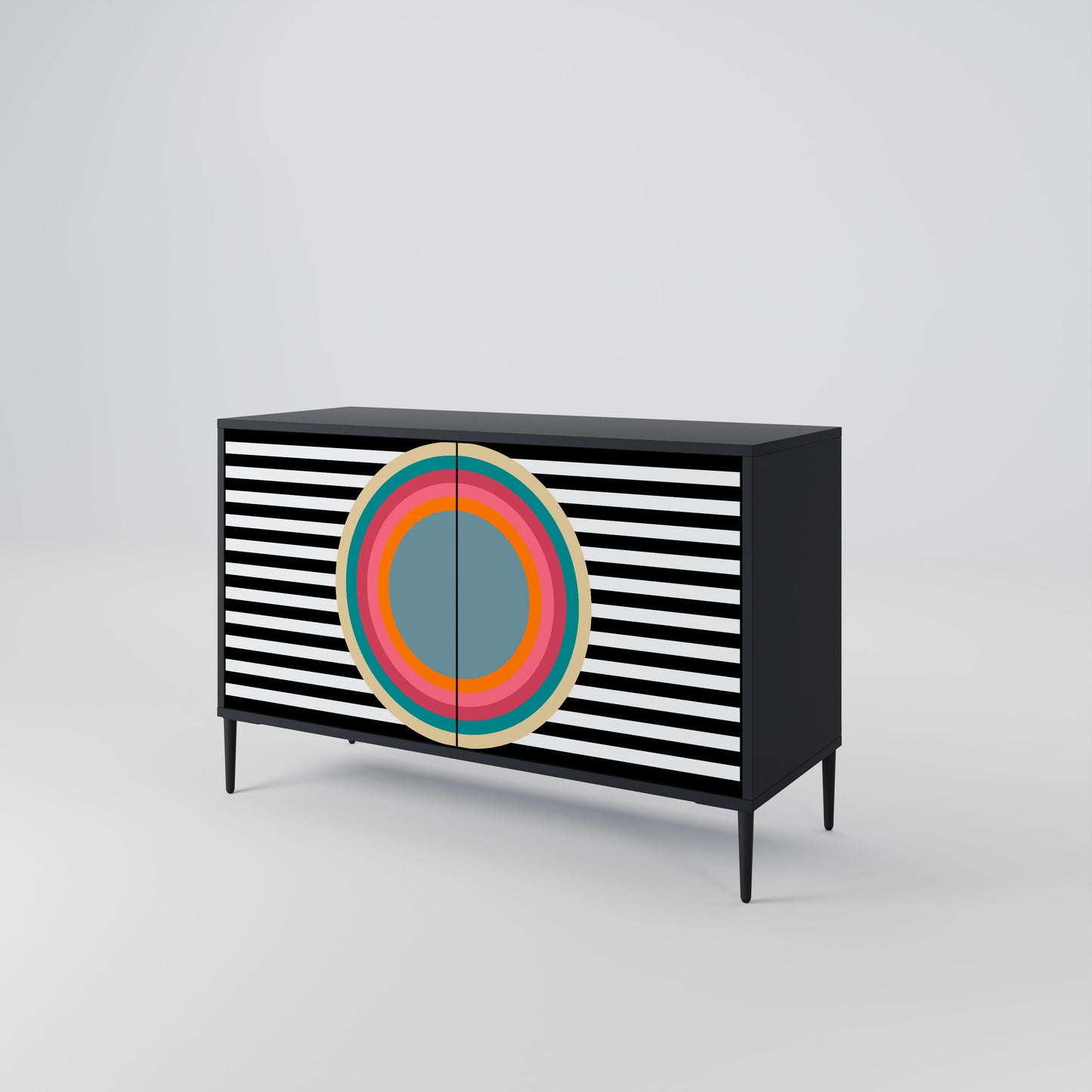 SPECTRA SHOWCASE 2-Door Sideboard in Black Finish