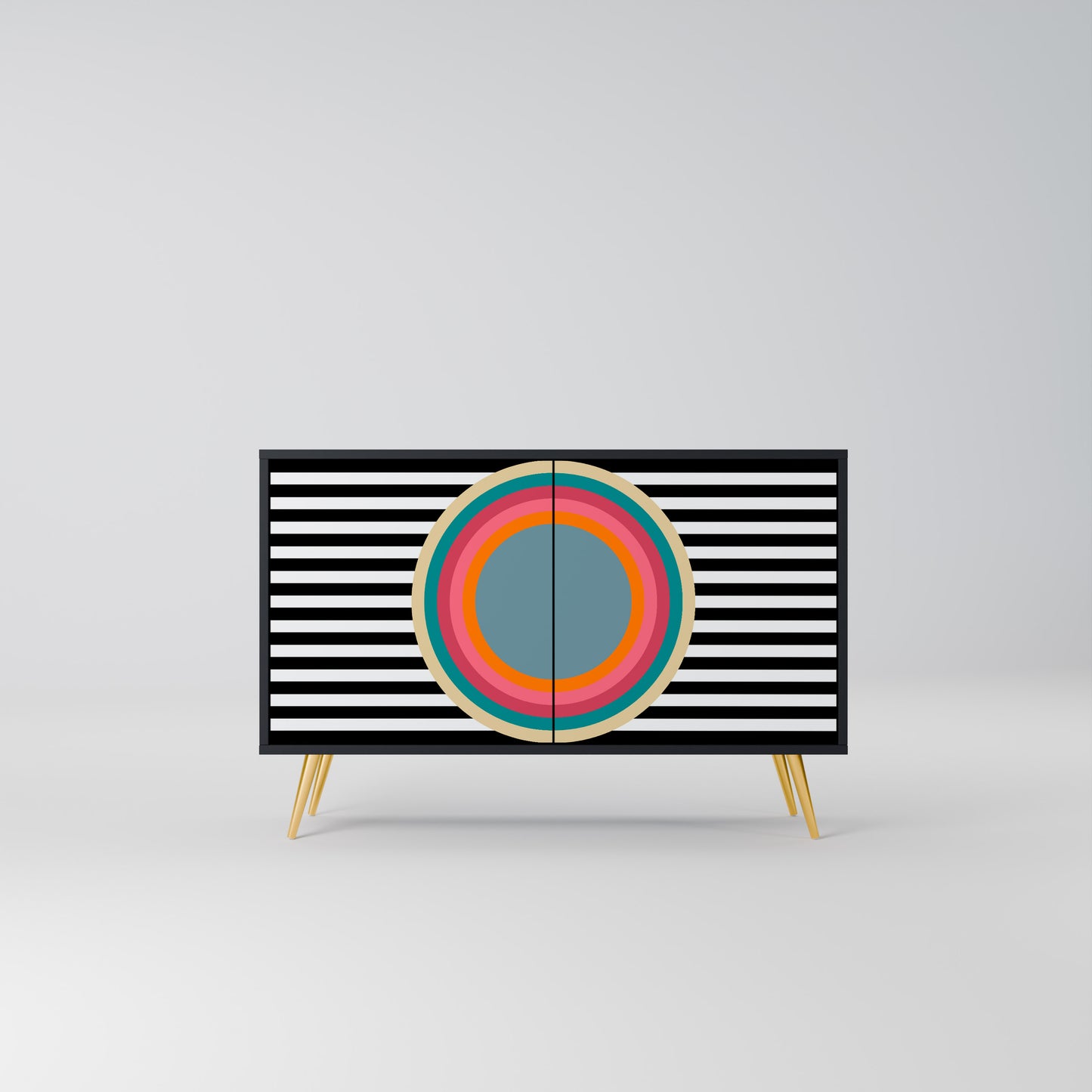 SPECTRA SHOWCASE 2-Door Sideboard in Black Finish