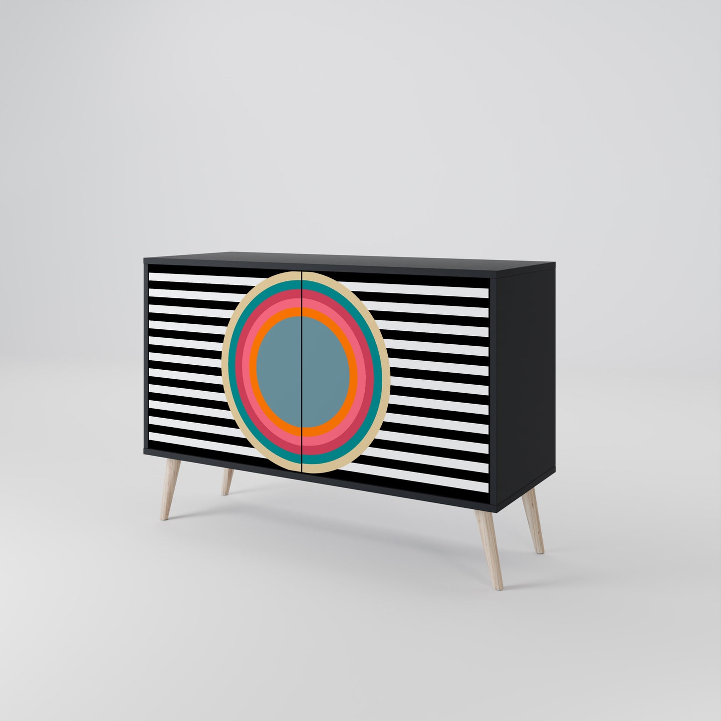 SPECTRA SHOWCASE 2-Door Sideboard in Black Finish