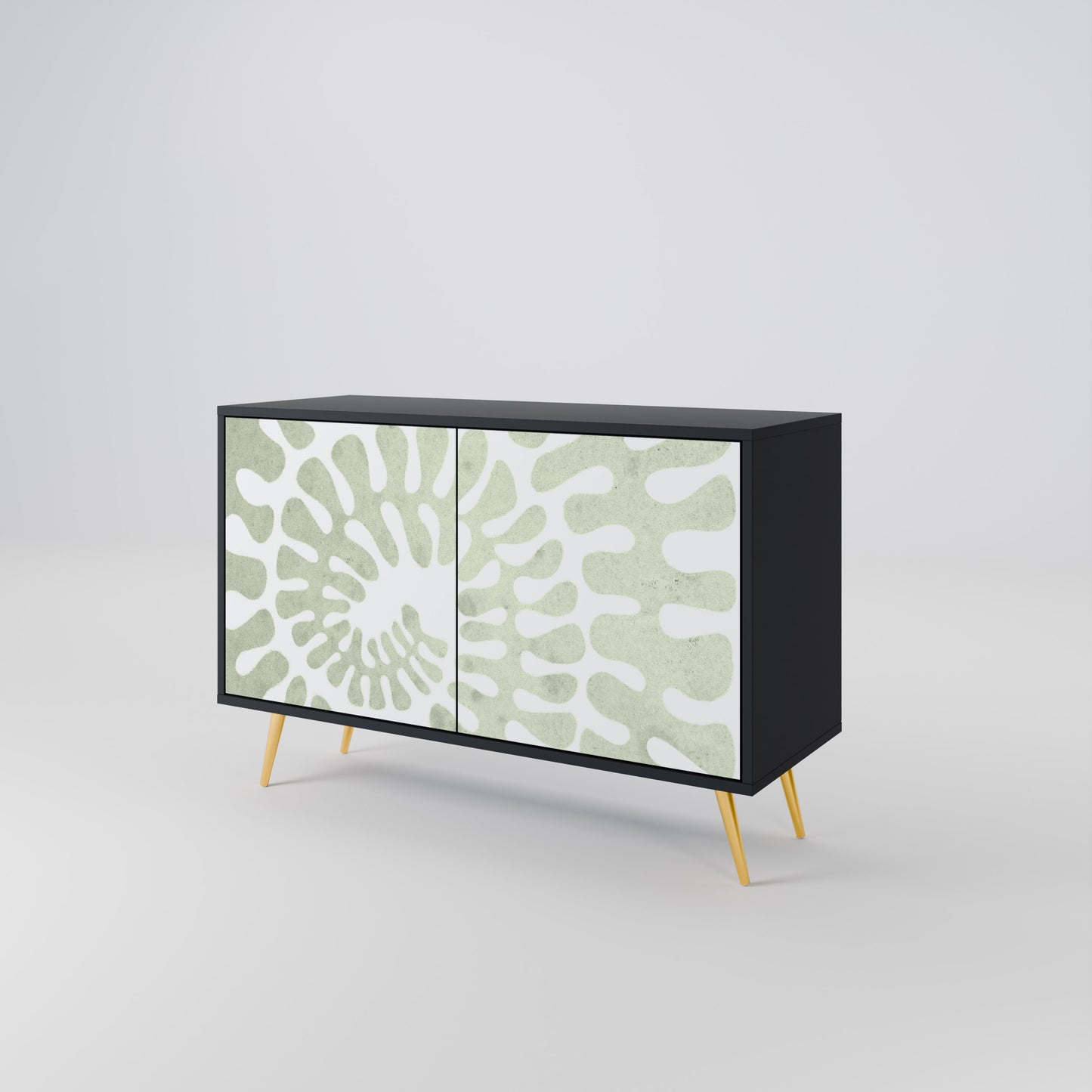 HELIX DANCE 2-Door Sideboard in Black Finish