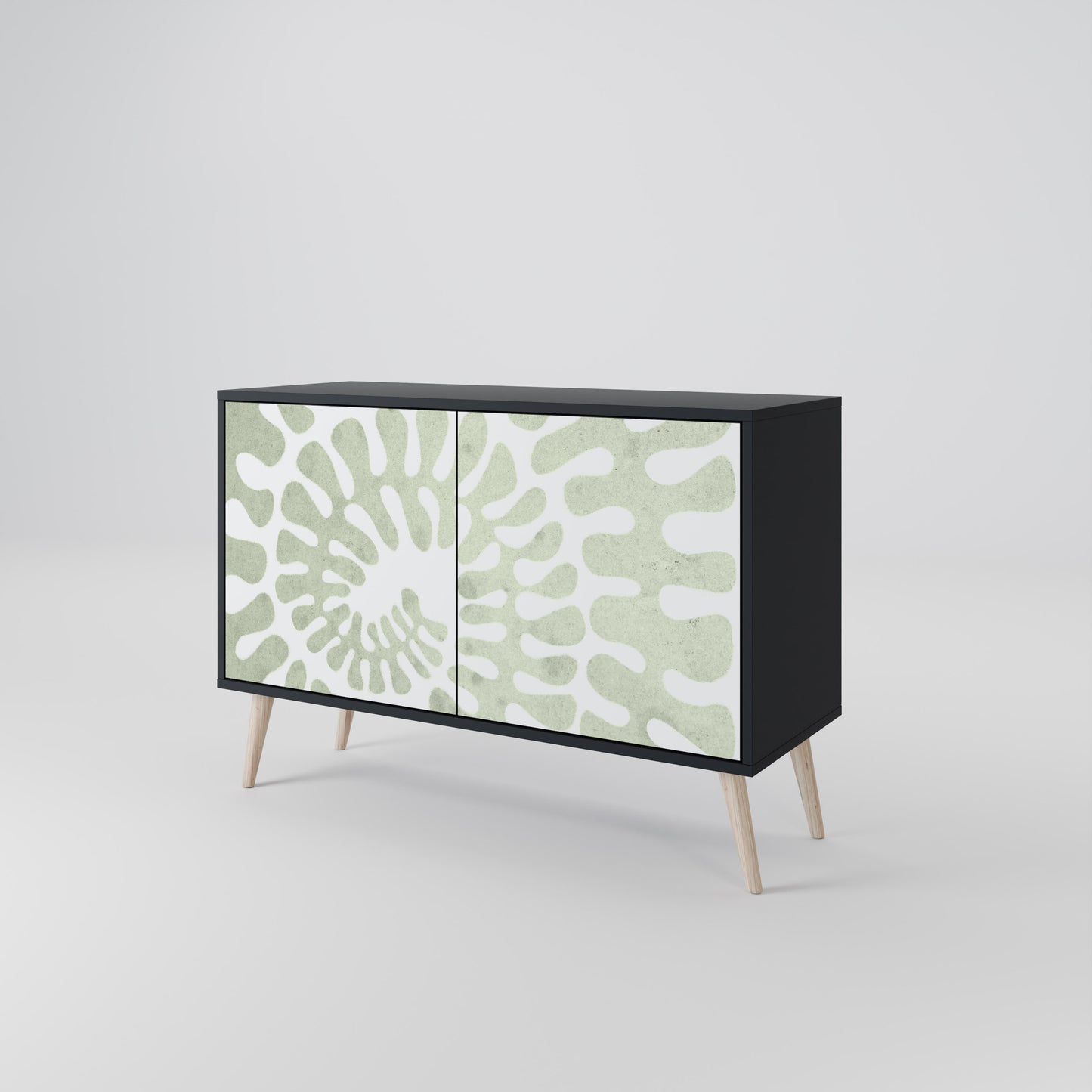 HELIX DANCE 2-Door Sideboard in Black Finish