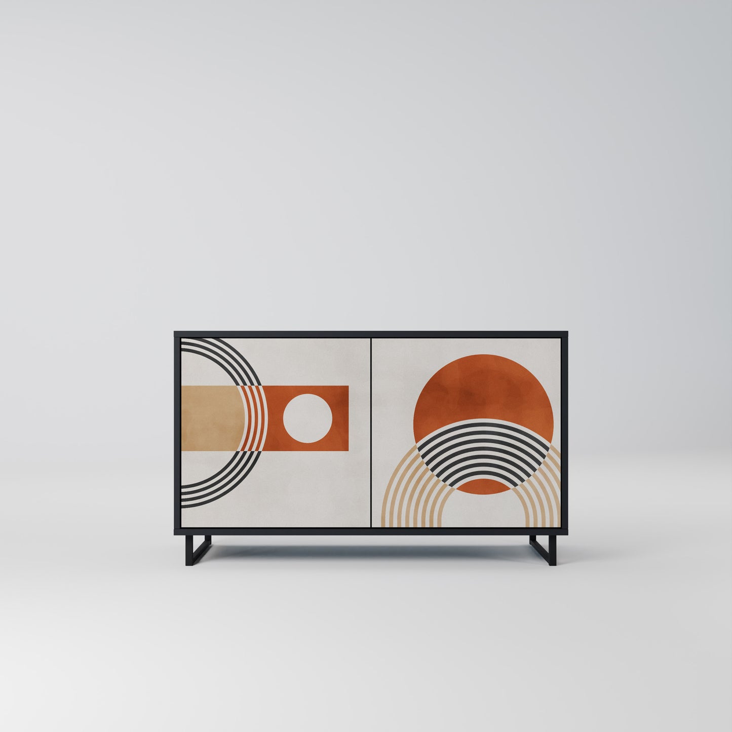 SPACE AROUND 2-Door Sideboard in Black Finish