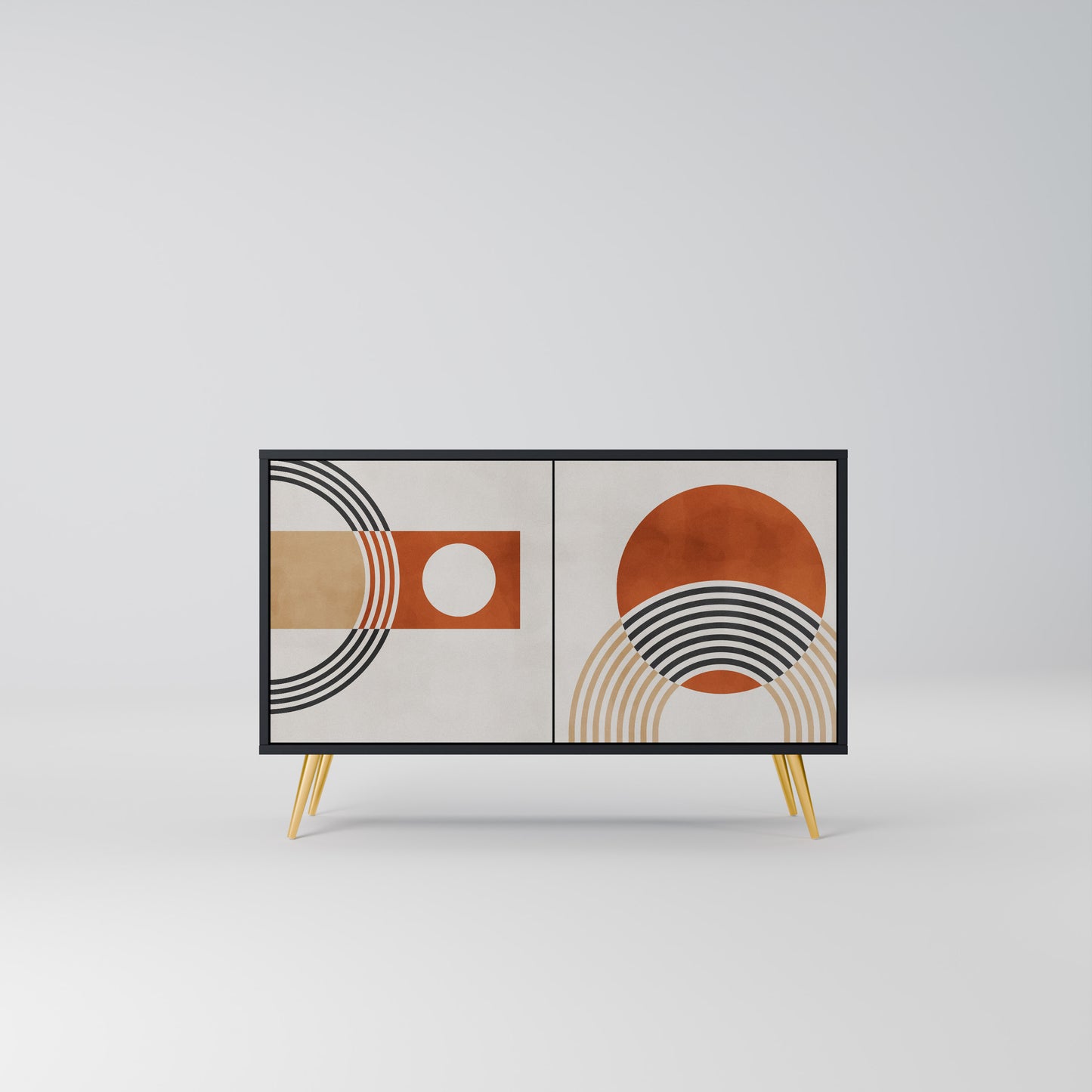 SPACE AROUND 2-Door Sideboard in Black Finish