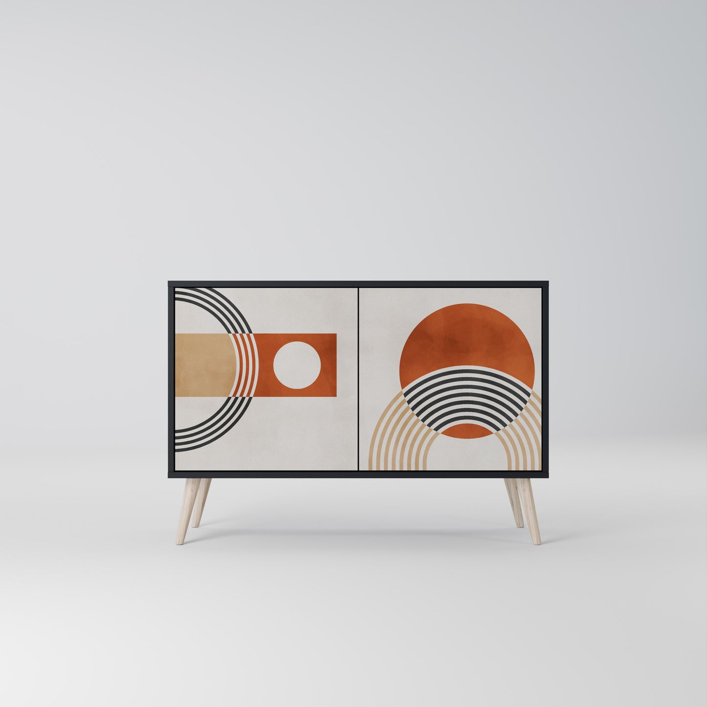 SPACE AROUND 2-Door Sideboard in Black Finish