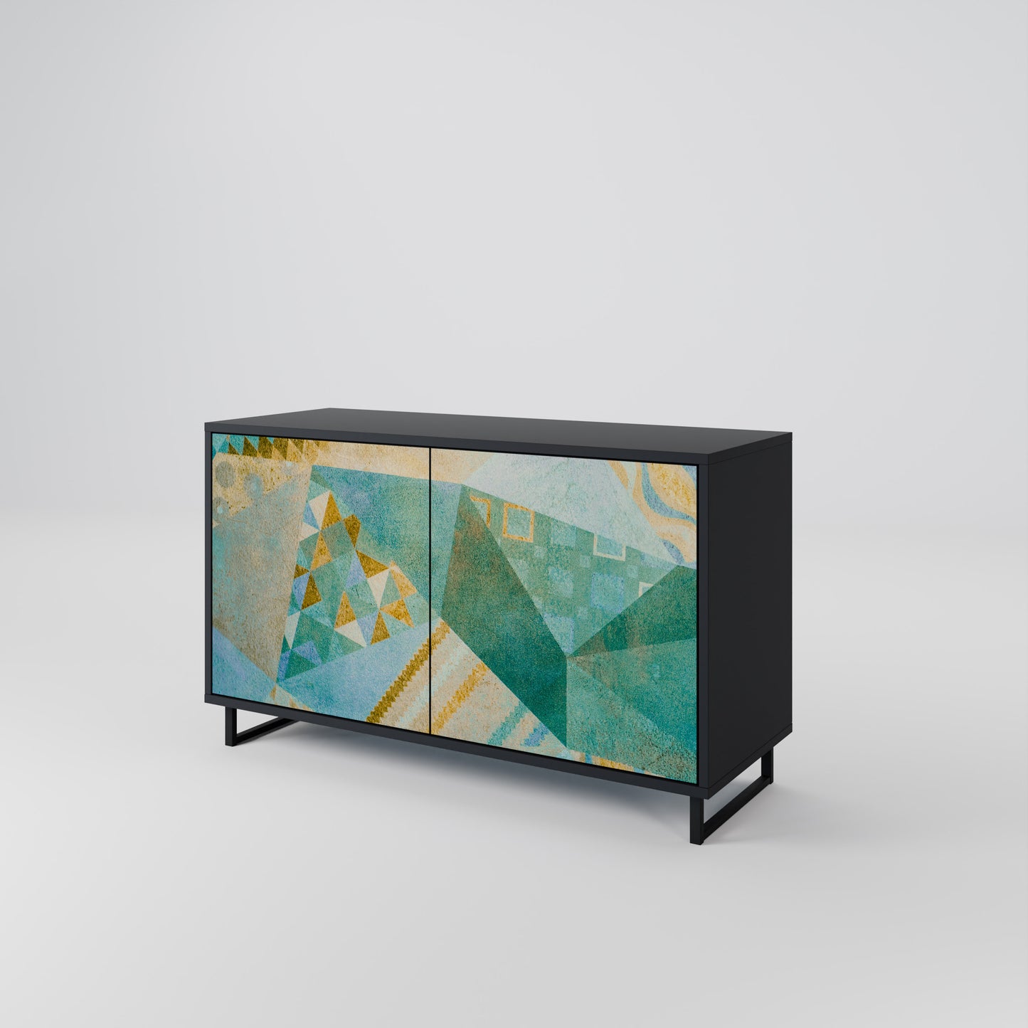 SPECTRUM SPLENDOR 2-dörrars skänk i svart finish