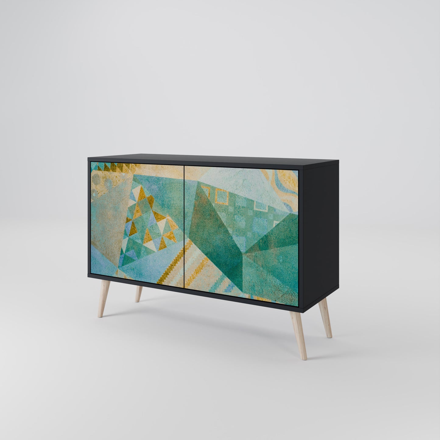 SPECTRUM SPLENDOR 2-dörrars skänk i svart finish