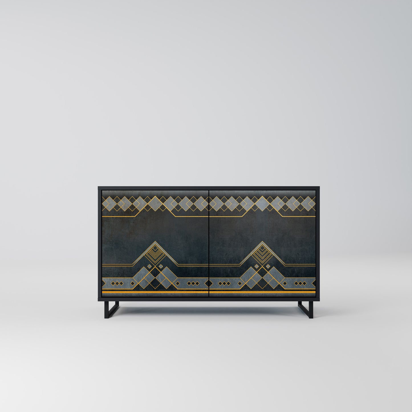 ROYAL ORDINARINESS 2-Door Sideboard in Black Finish