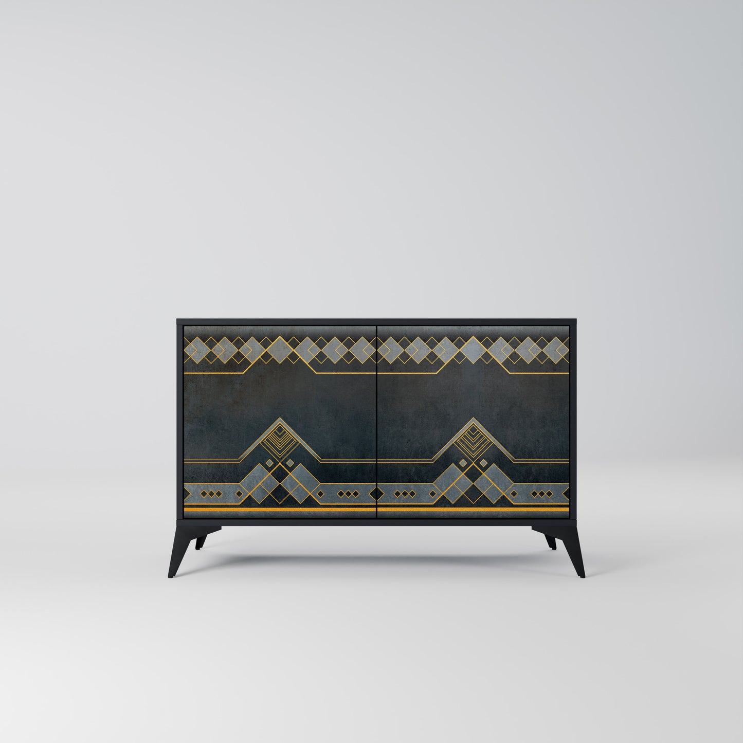 ROYAL ORDINARINESS 2-Door Sideboard in Black Finish