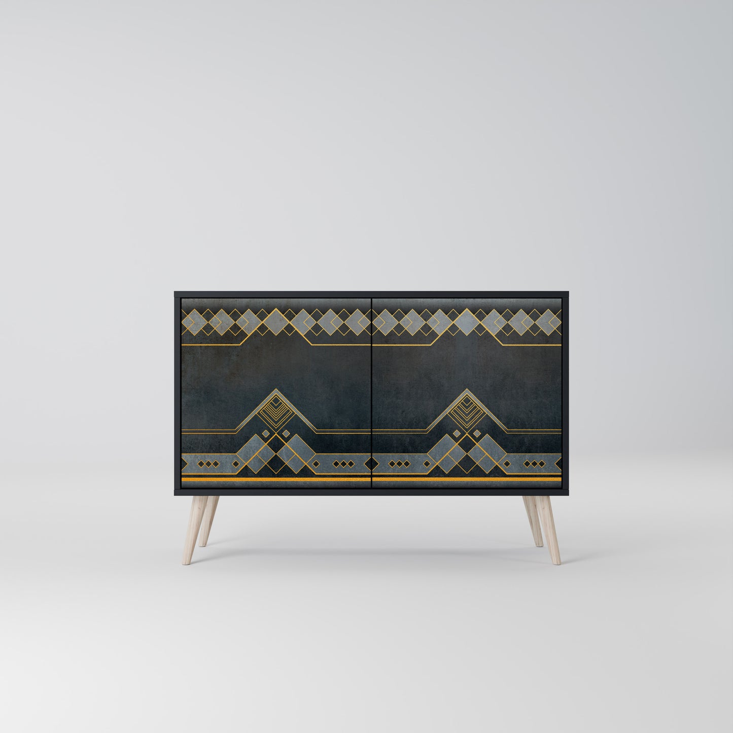 ROYAL ORDINARINESS 2-Door Sideboard in Black Finish