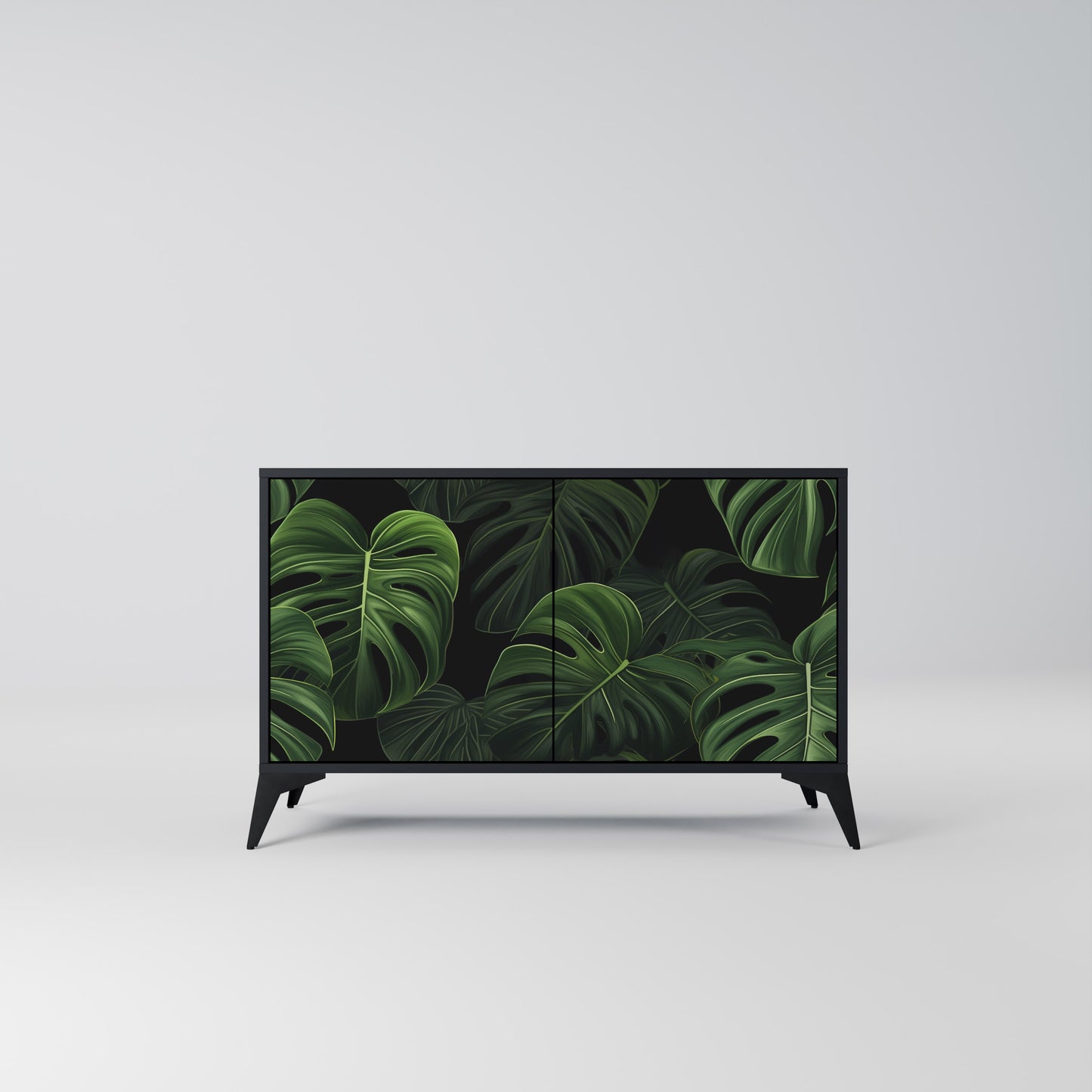 INFINITE MONSTERA 2-dörrars skänk i svart finish