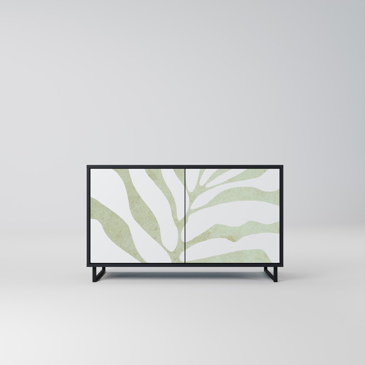 BOTANICAL SPARK 2-dörrars skänk i svart finish
