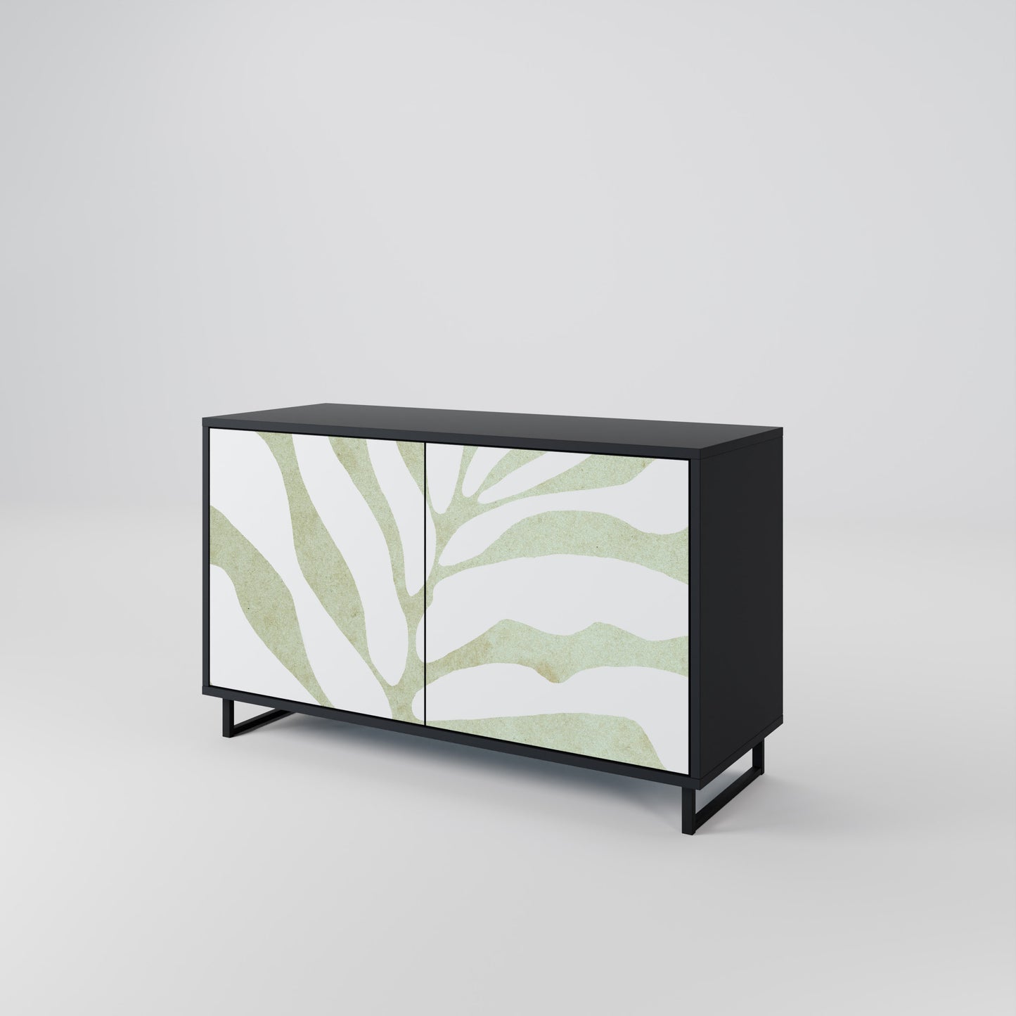 BOTANICAL SPARK 2-dörrars skänk i svart finish