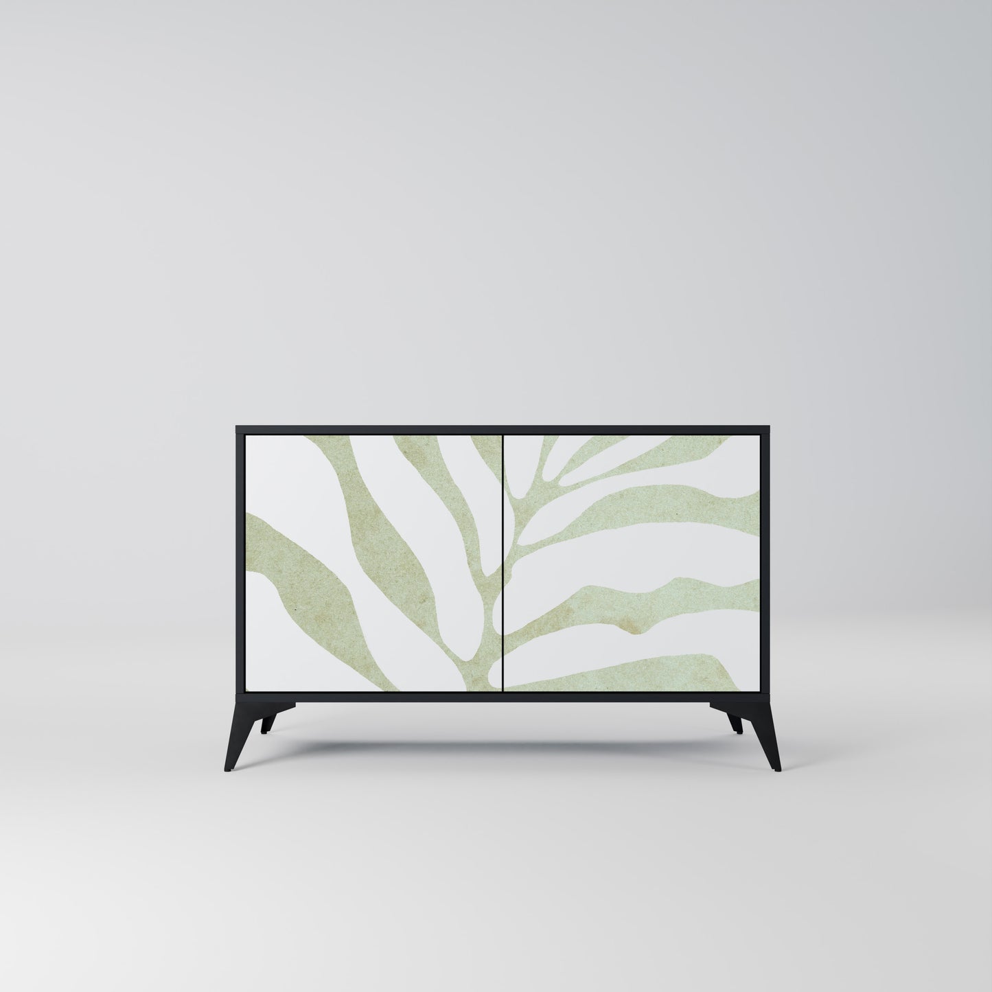 BOTANICAL SPARK 2-dörrars skänk i svart finish