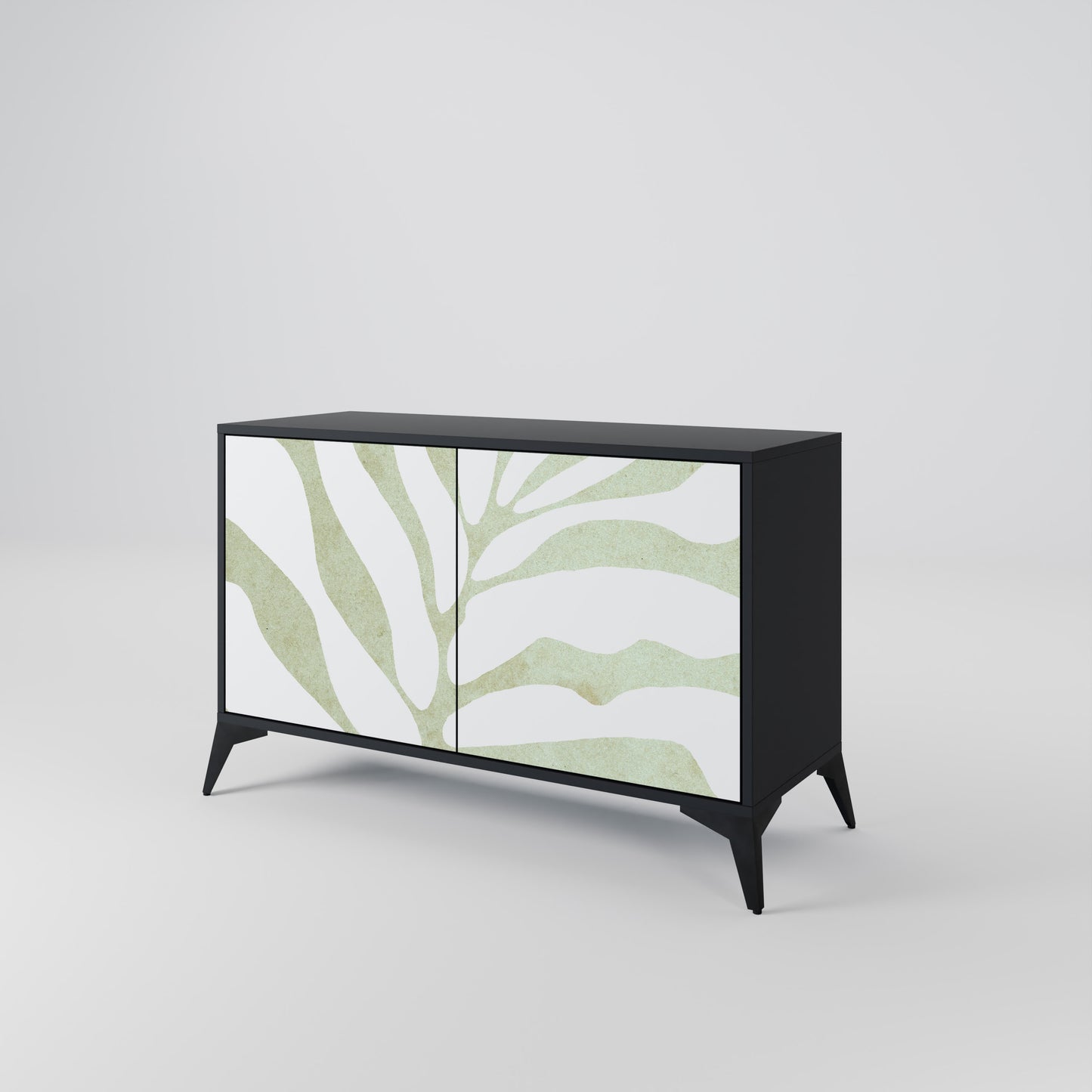 BOTANICAL SPARK 2-dörrars skänk i svart finish