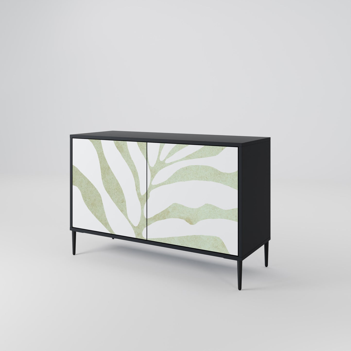 BOTANICAL SPARK 2-dörrars skänk i svart finish