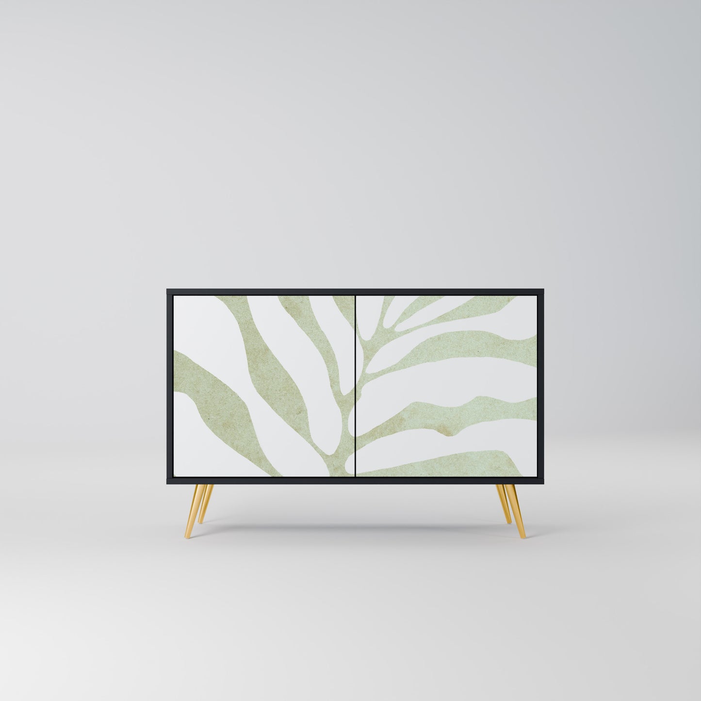 BOTANICAL SPARK 2-dörrars skänk i svart finish