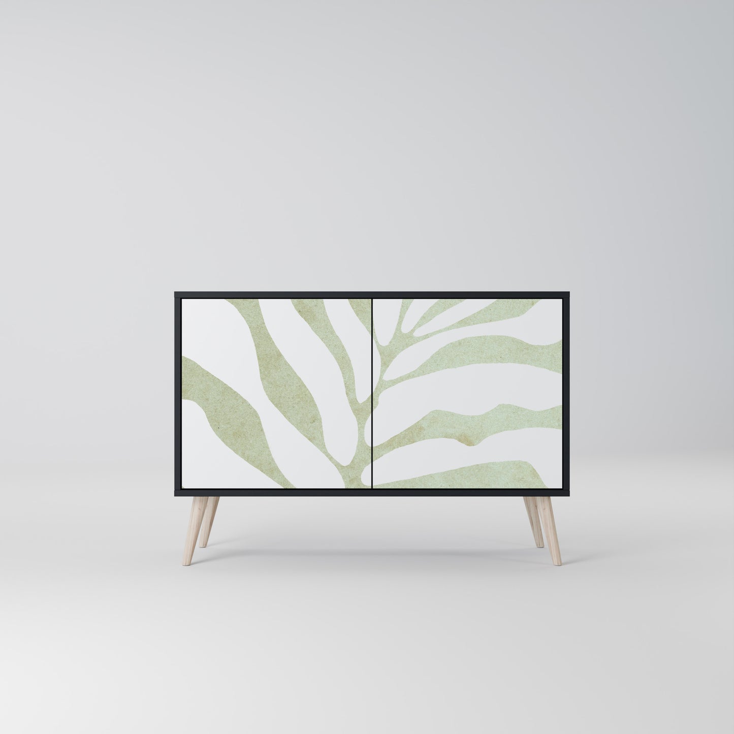 BOTANICAL SPARK 2-dörrars skänk i svart finish