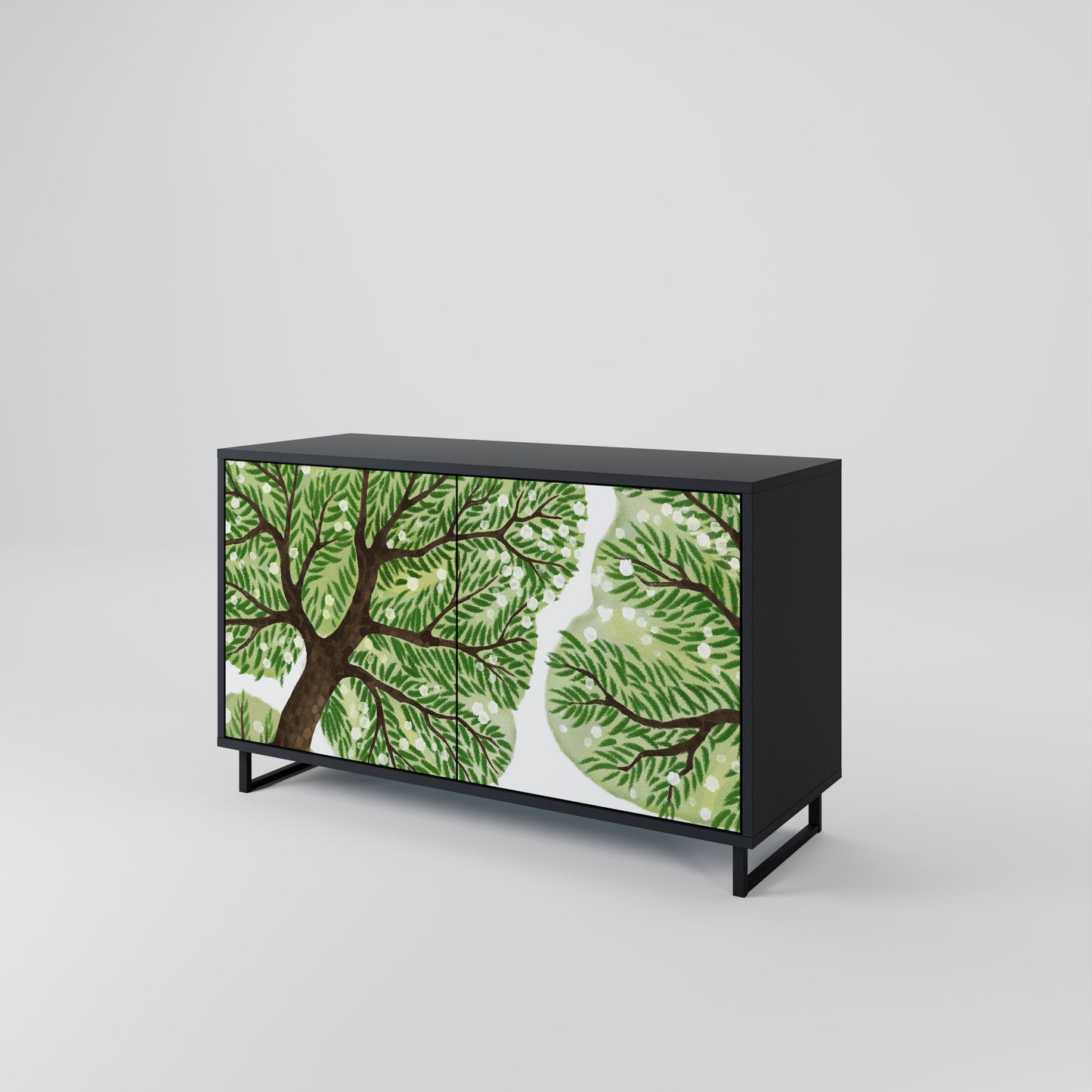 WILDERNESS DASH 2-Door Sideboard in Black Finish