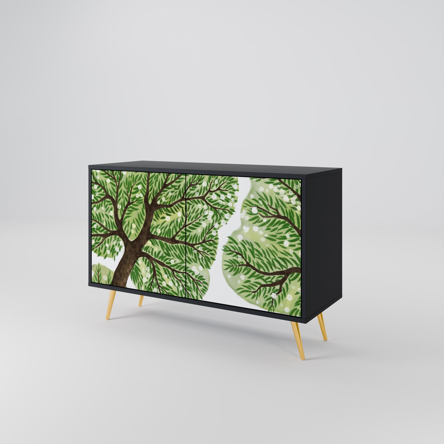 WILDERNESS DASH 2-Door Sideboard in Black Finish