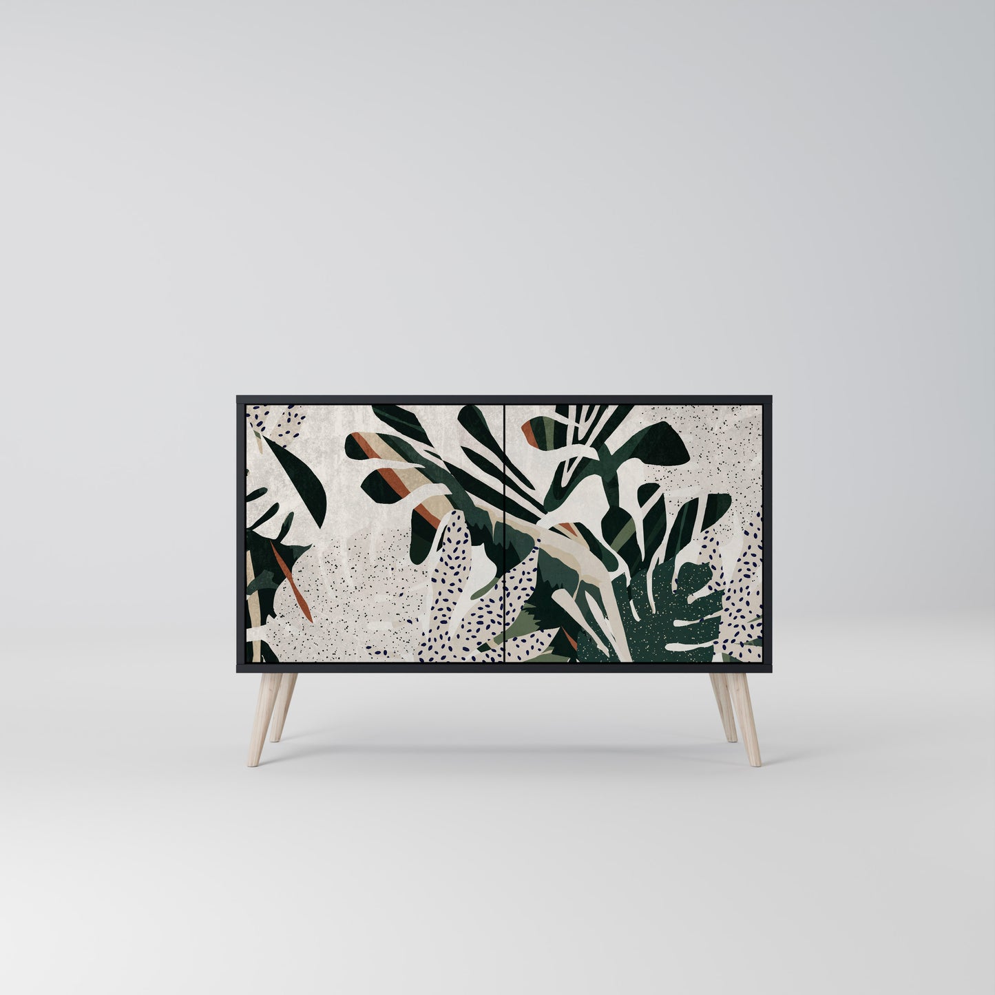 VERDURE FORMATION 2-Door Sideboard in Black Finish