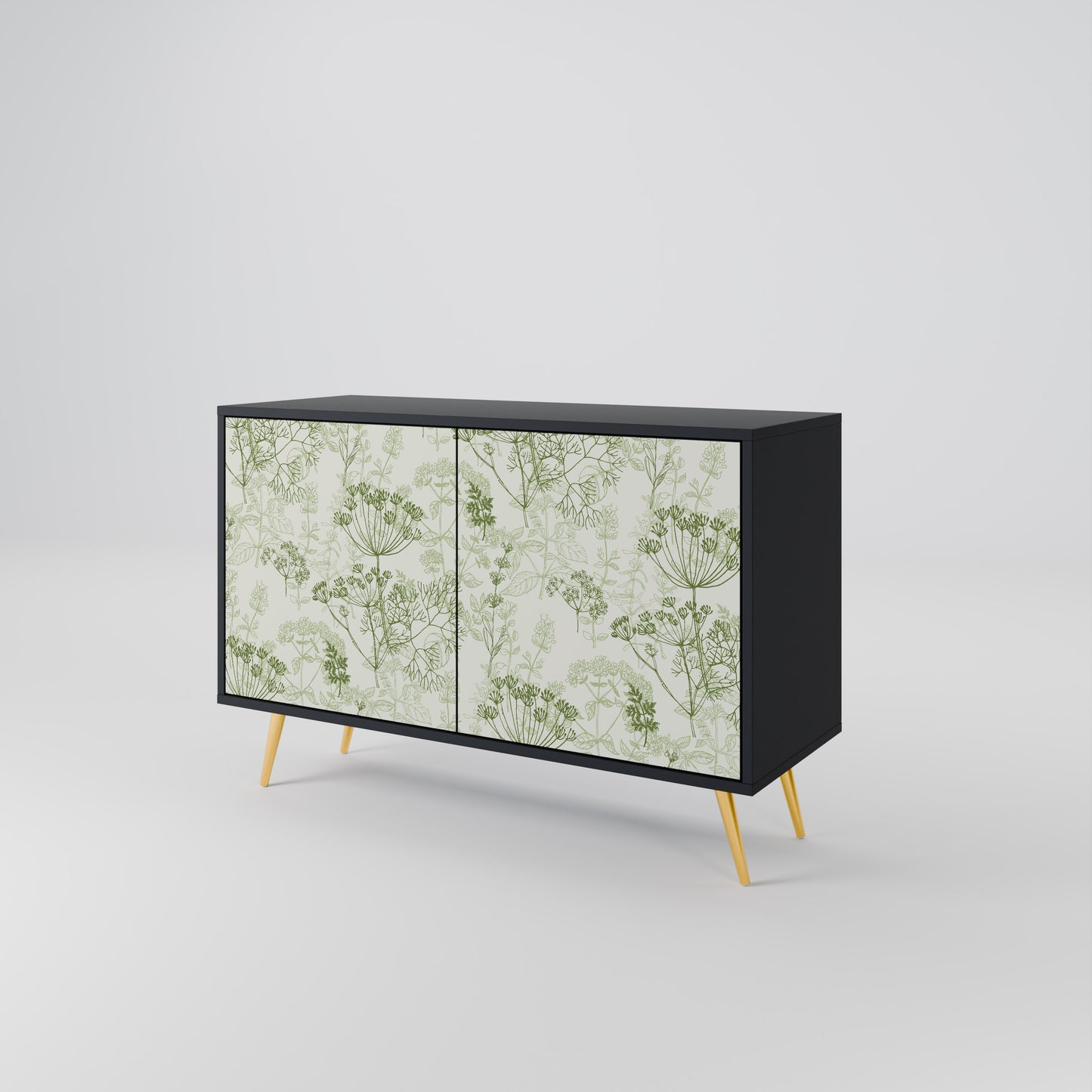 FENNEL BALDACHIN 2-Door Sideboard in Black Finish
