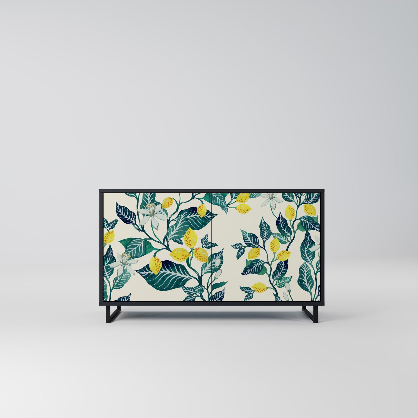 LEMON TREE 2-Door Sideboard in Black Finish