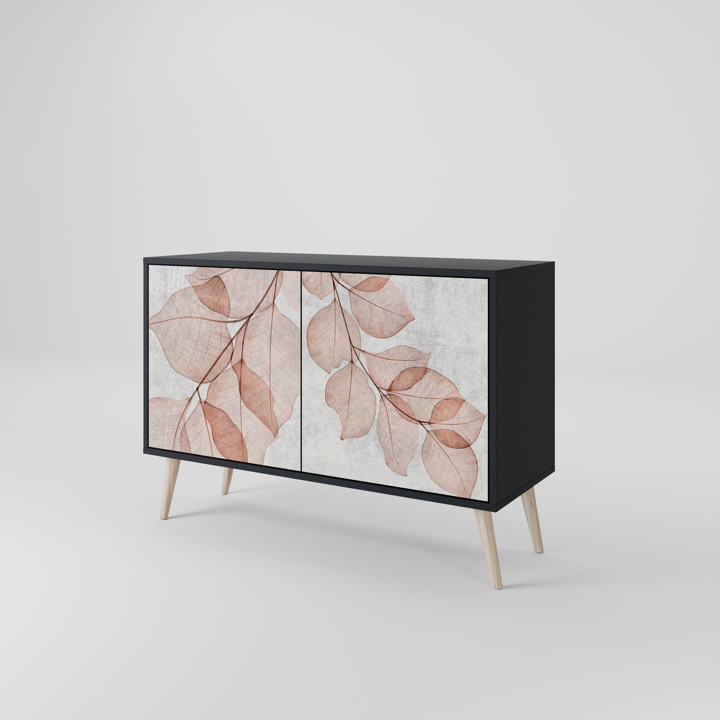 AUTUMN FRAGILITY 2-Door Sideboard in Black Finish