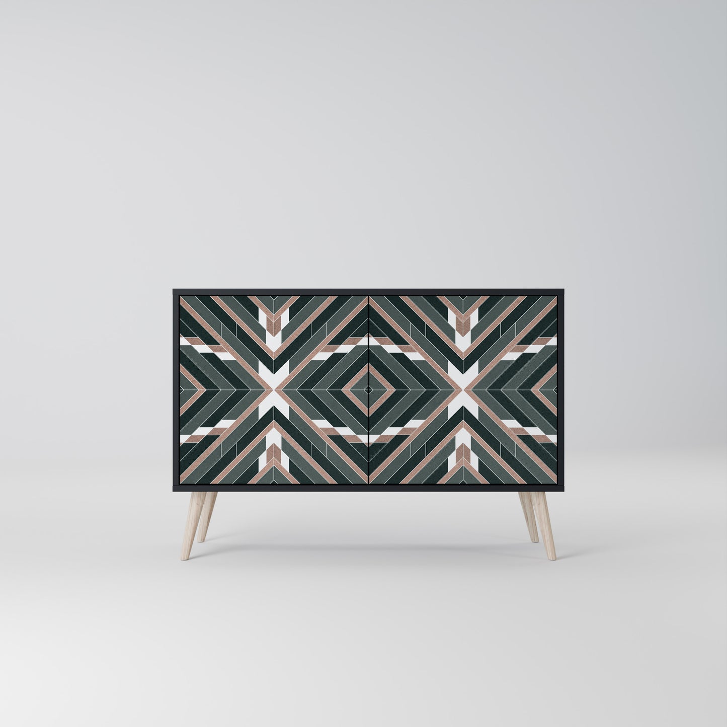 DIMENSION DELIGHTS 2-Door Sideboard in Black Finish