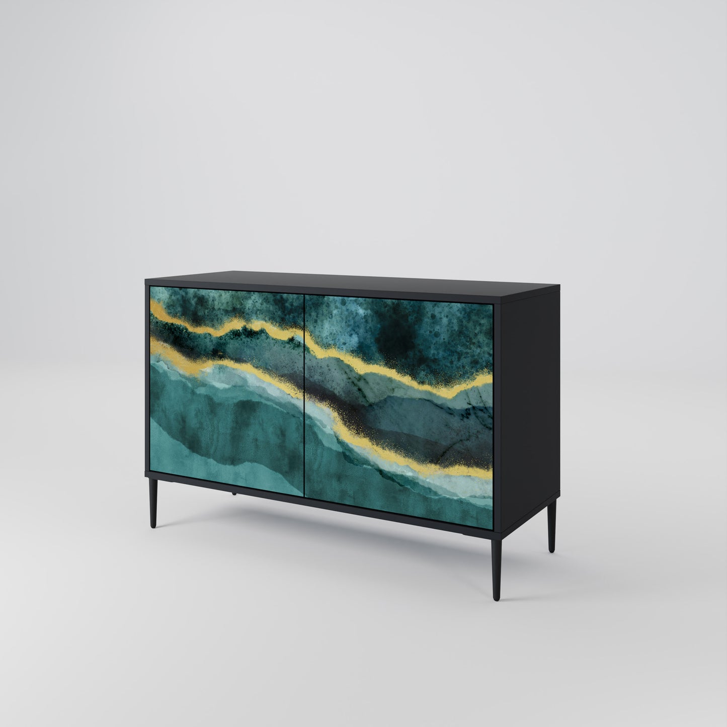 GOLDRUSH ODYSSEY 2-Door Sideboard in Black Finish
