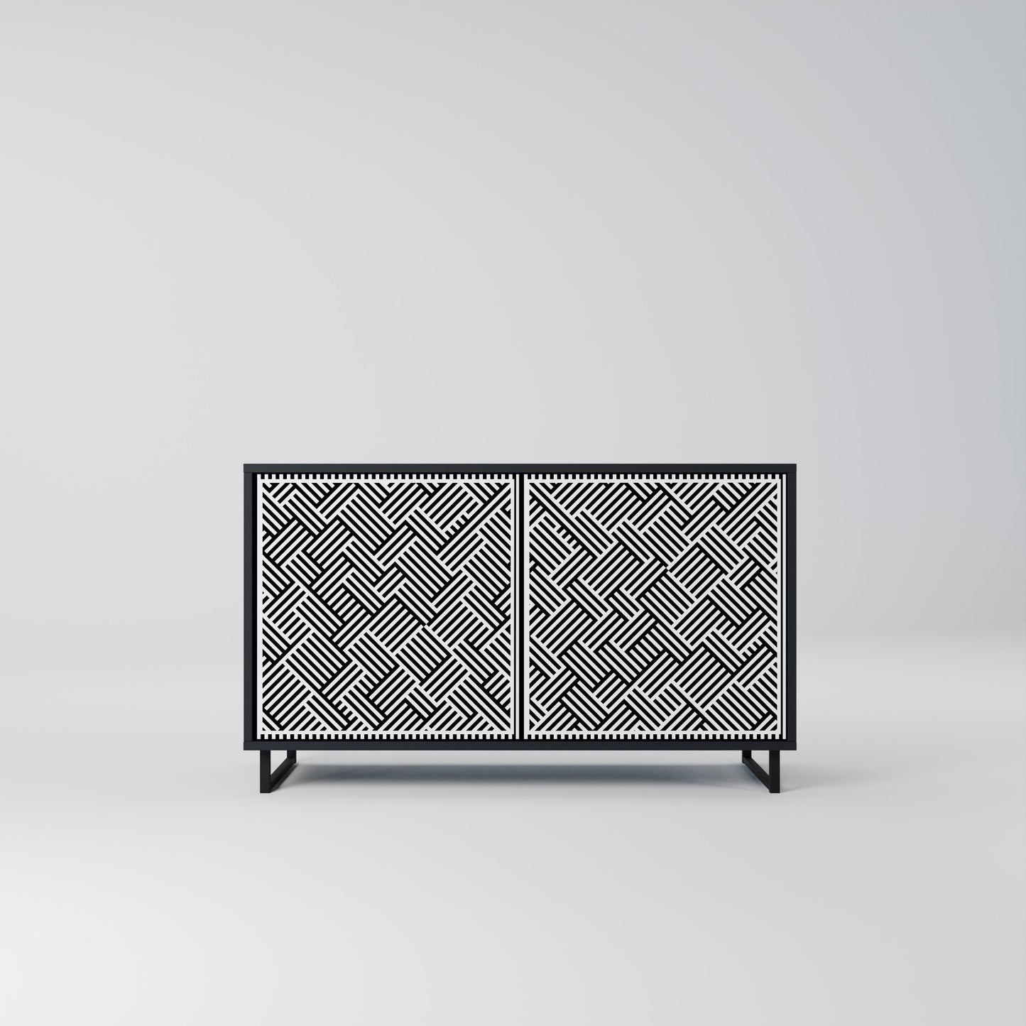 TEMPORARY SEQUENCE 2-Door Sideboard in Black Finish