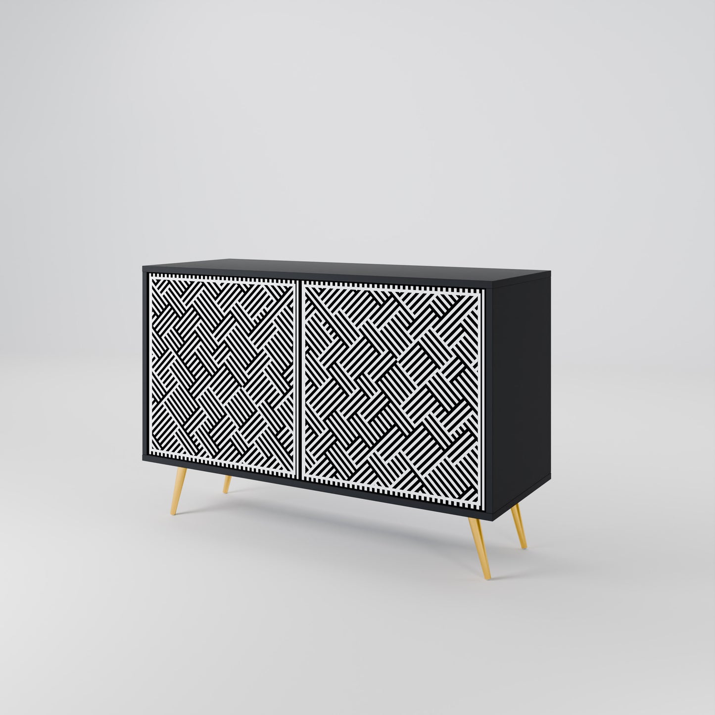 TEMPORARY SEQUENCE 2-Door Sideboard in Black Finish