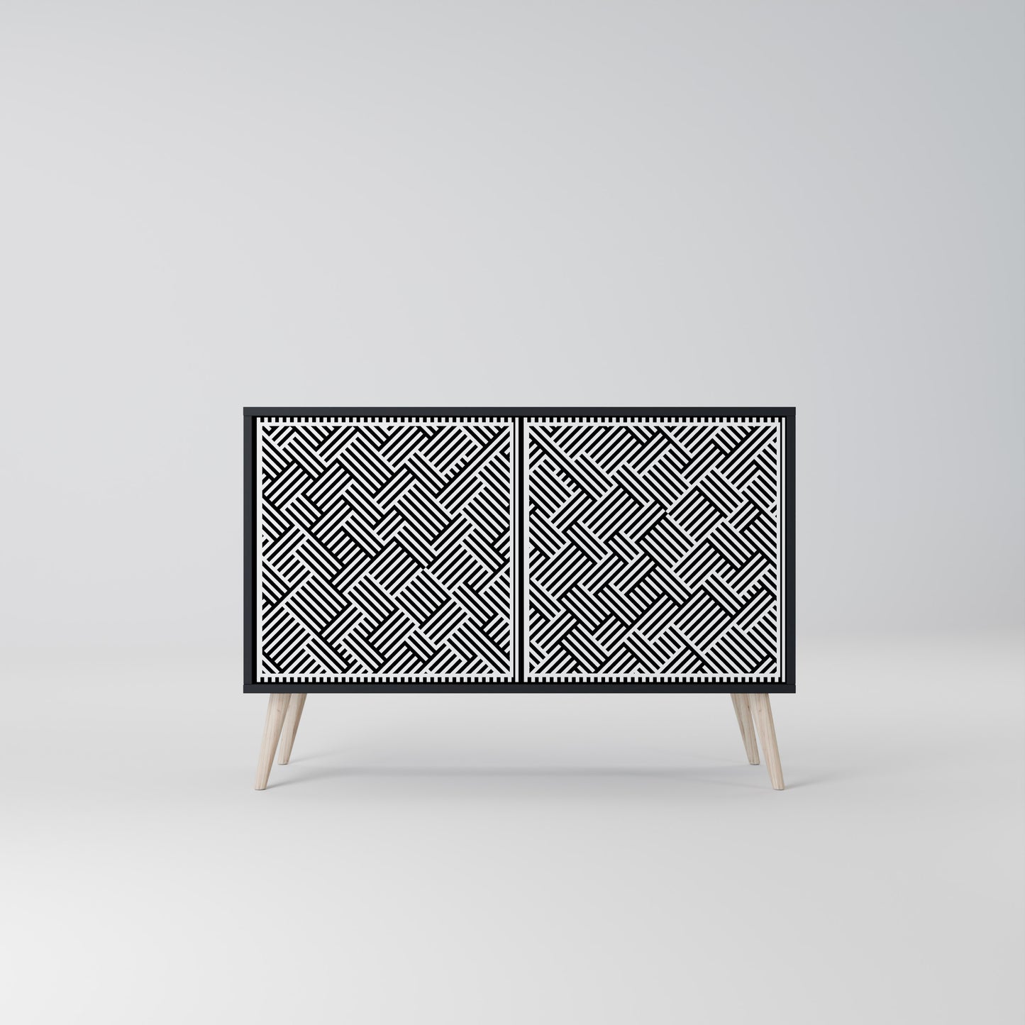 TEMPORARY SEQUENCE 2-Door Sideboard in Black Finish