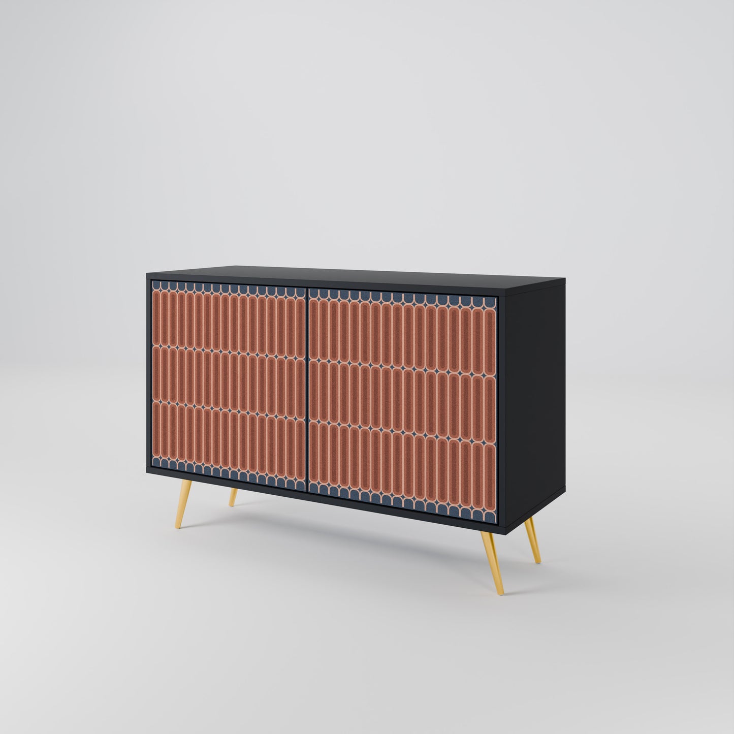 HYPNOTIC GATE 2-Door Sideboard in Black Finish