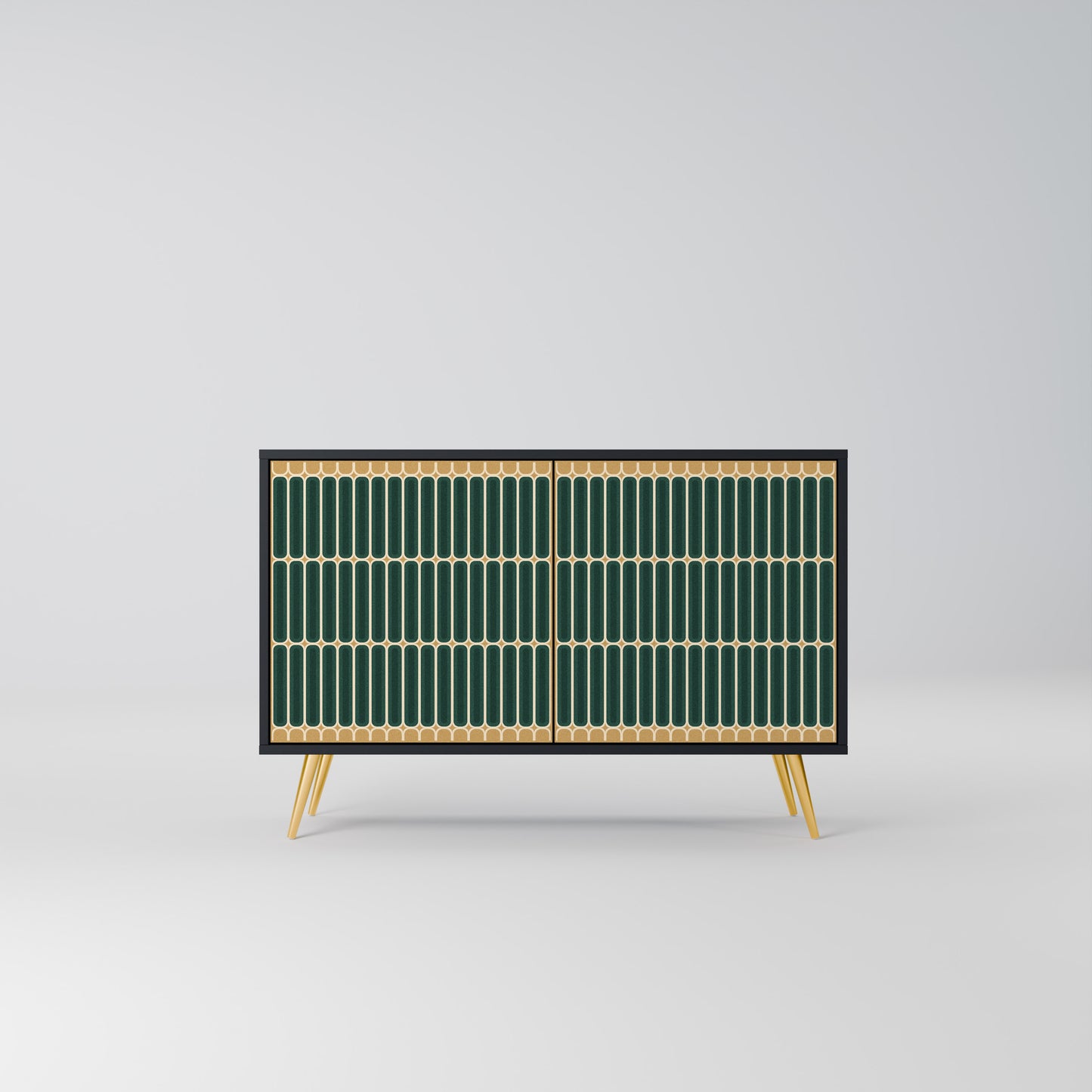 ILUSION GATE 2-Door Sideboard in Black Finish