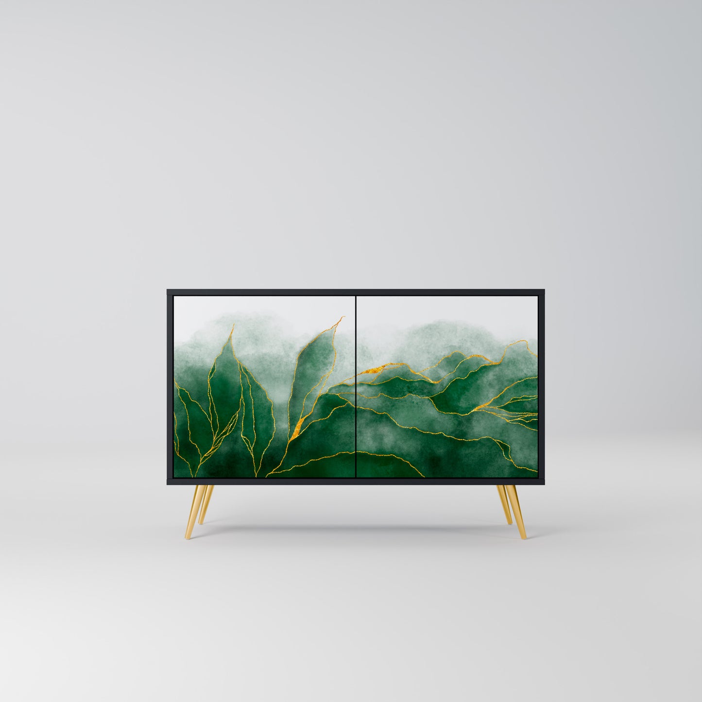 EXPENSIVE NATURE 2-Door Sideboard in Black Finish
