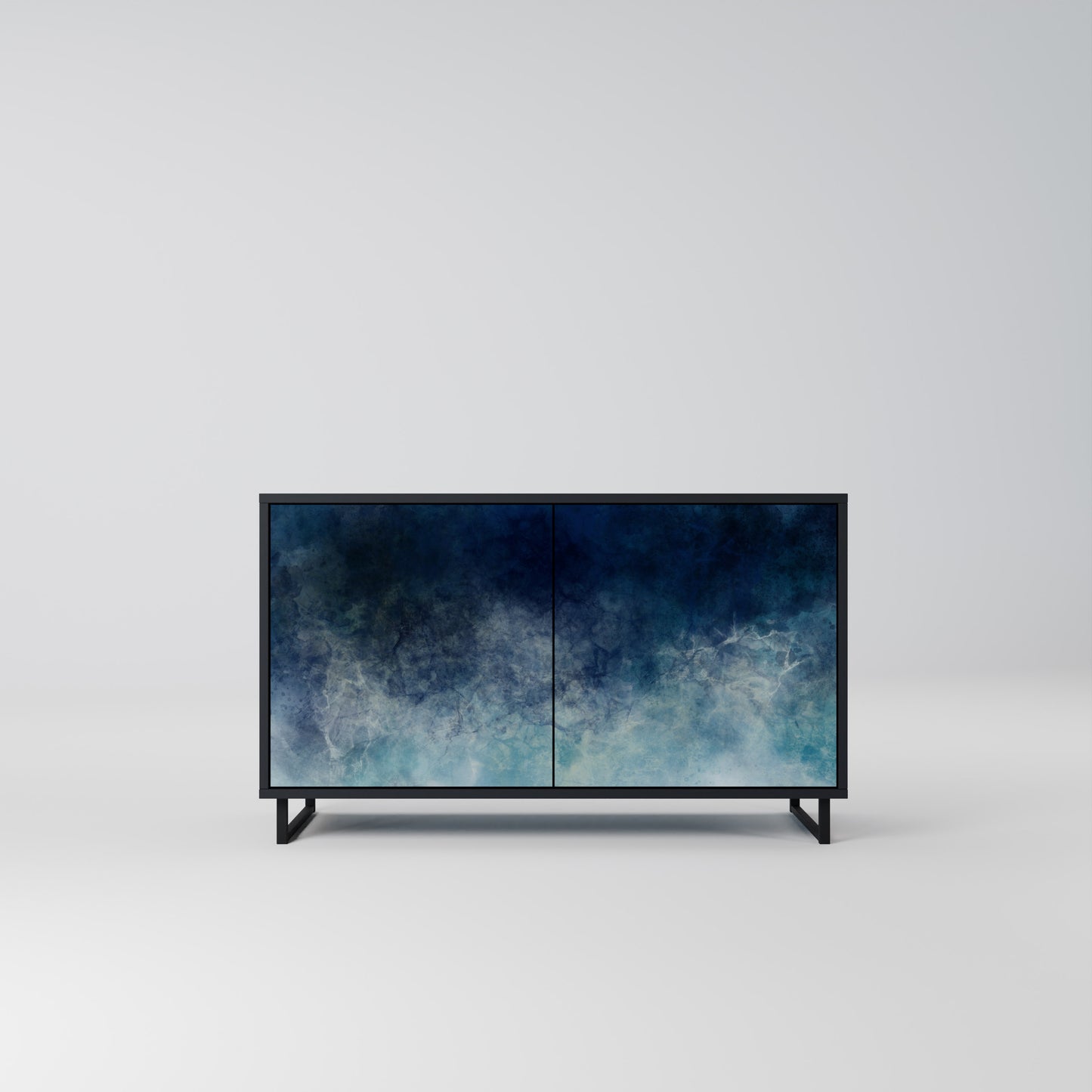CELESTIAL FALL 2-Door Sideboard in Black Finish