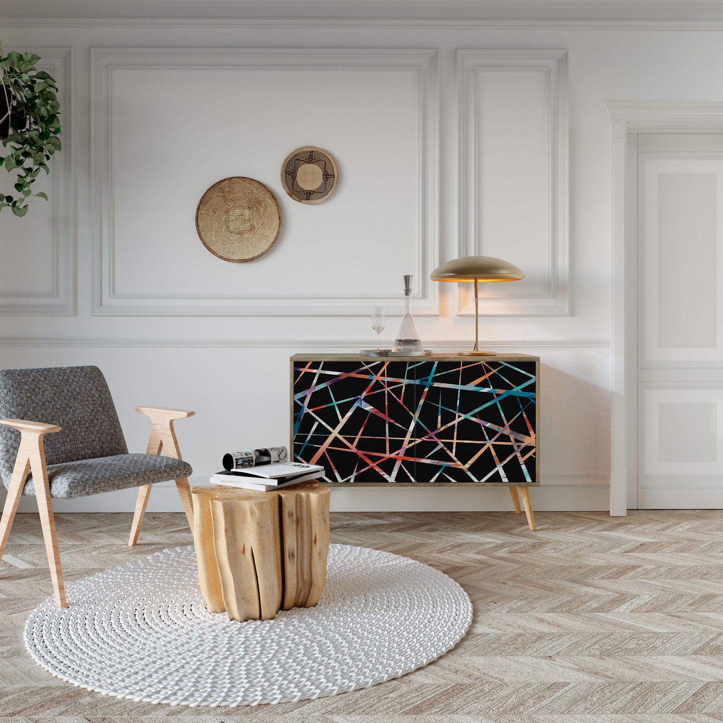 POLYGON VERVE 2-Door Sideboard in Oak Effect