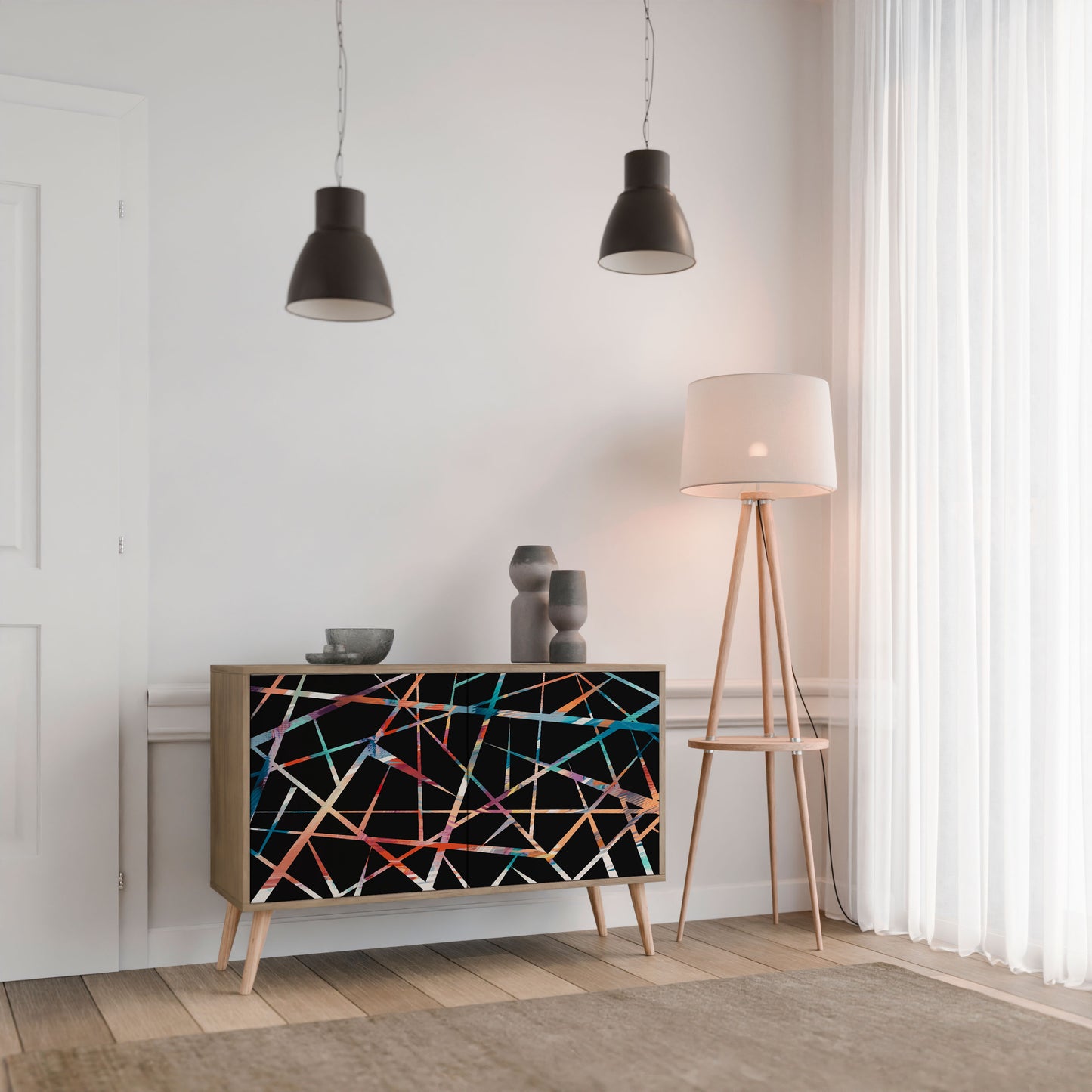 POLYGON VERVE 2-Door Sideboard in Oak Effect