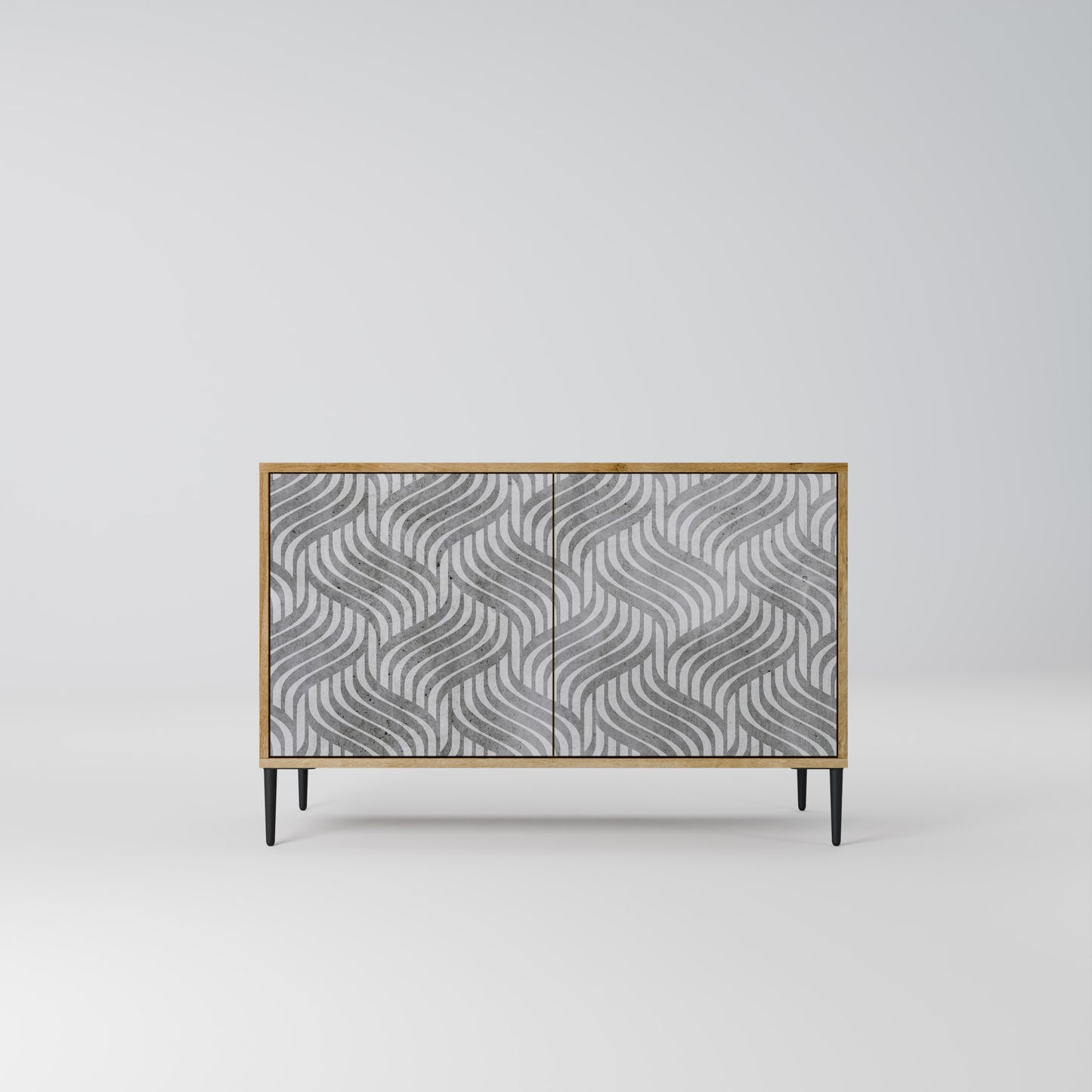 CONCRETE MOVEMENT 2-Door Sideboard in Oak Effect