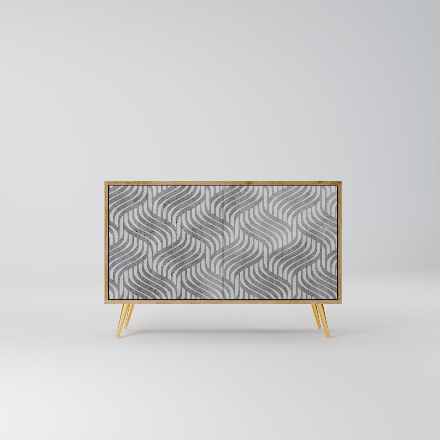 CONCRETE MOVEMENT 2-Door Sideboard in Oak Effect