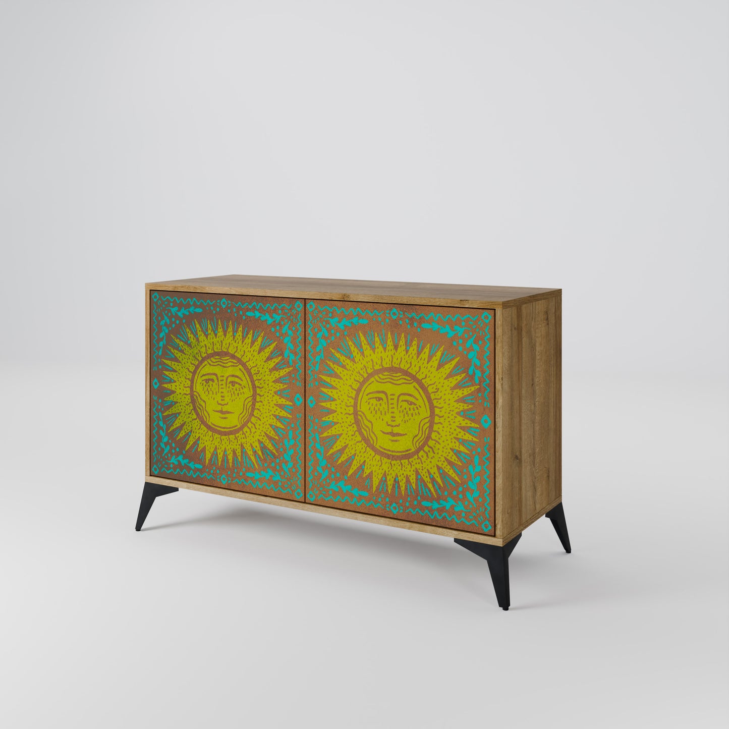 SUNSHINE EULOGY 2-Door Sideboard in Oak Effect