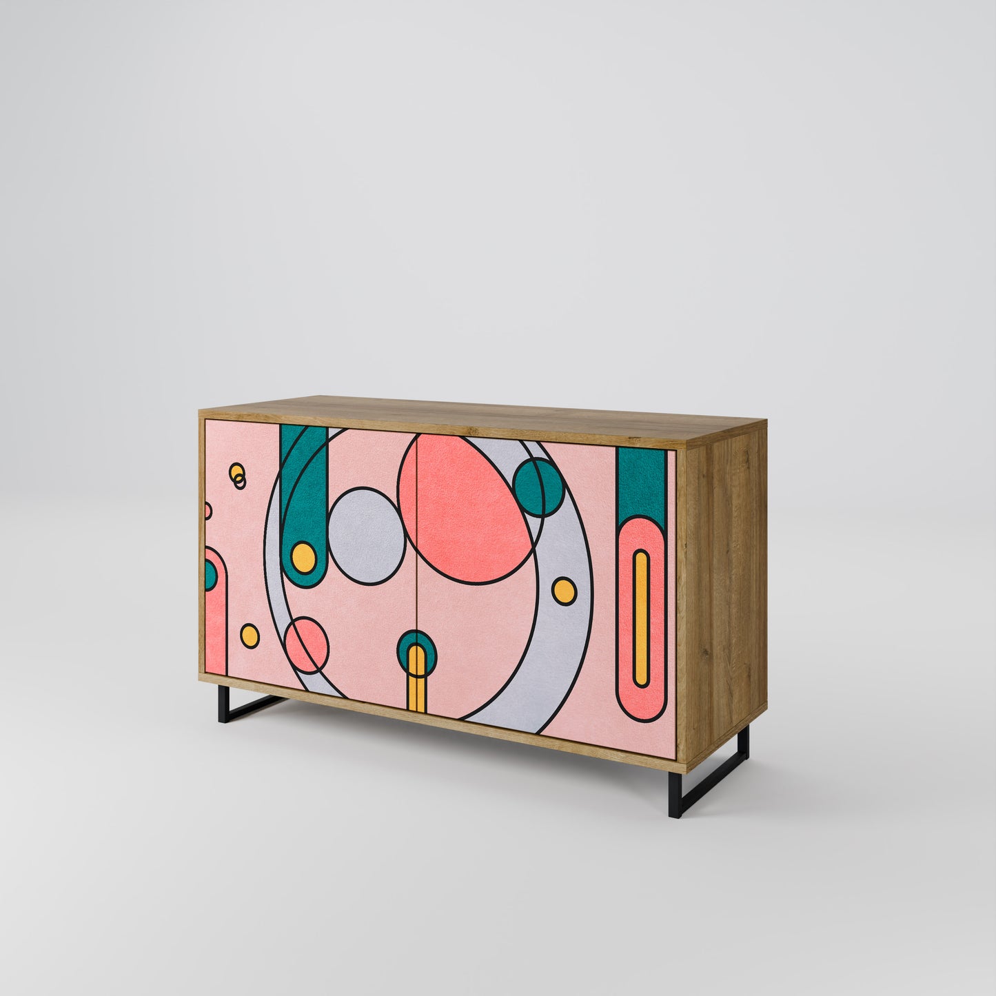 GOSSAMER ECHOES 2-Door Sideboard in Oak Effect