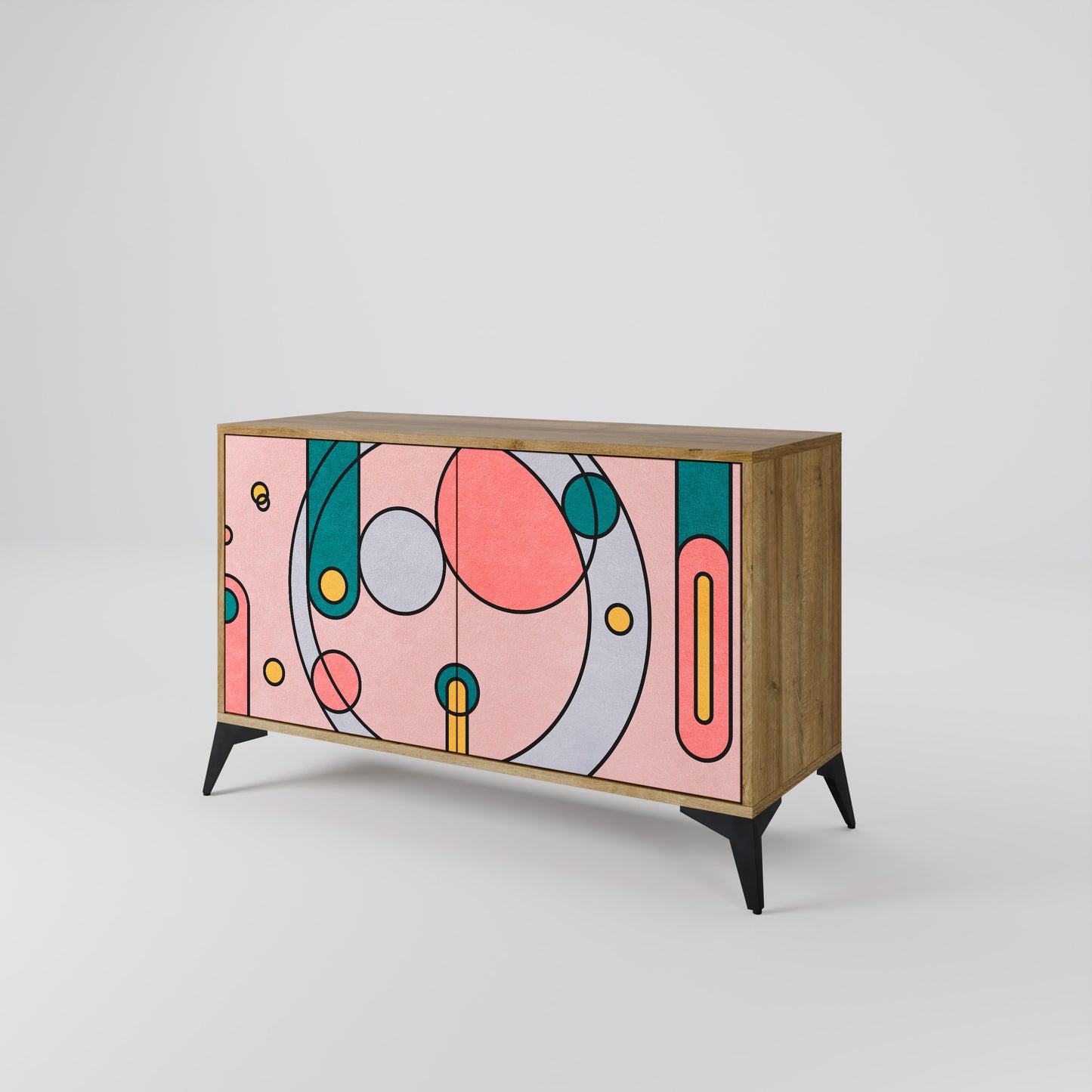 GOSSAMER ECHOES 2-Door Sideboard in Oak Effect