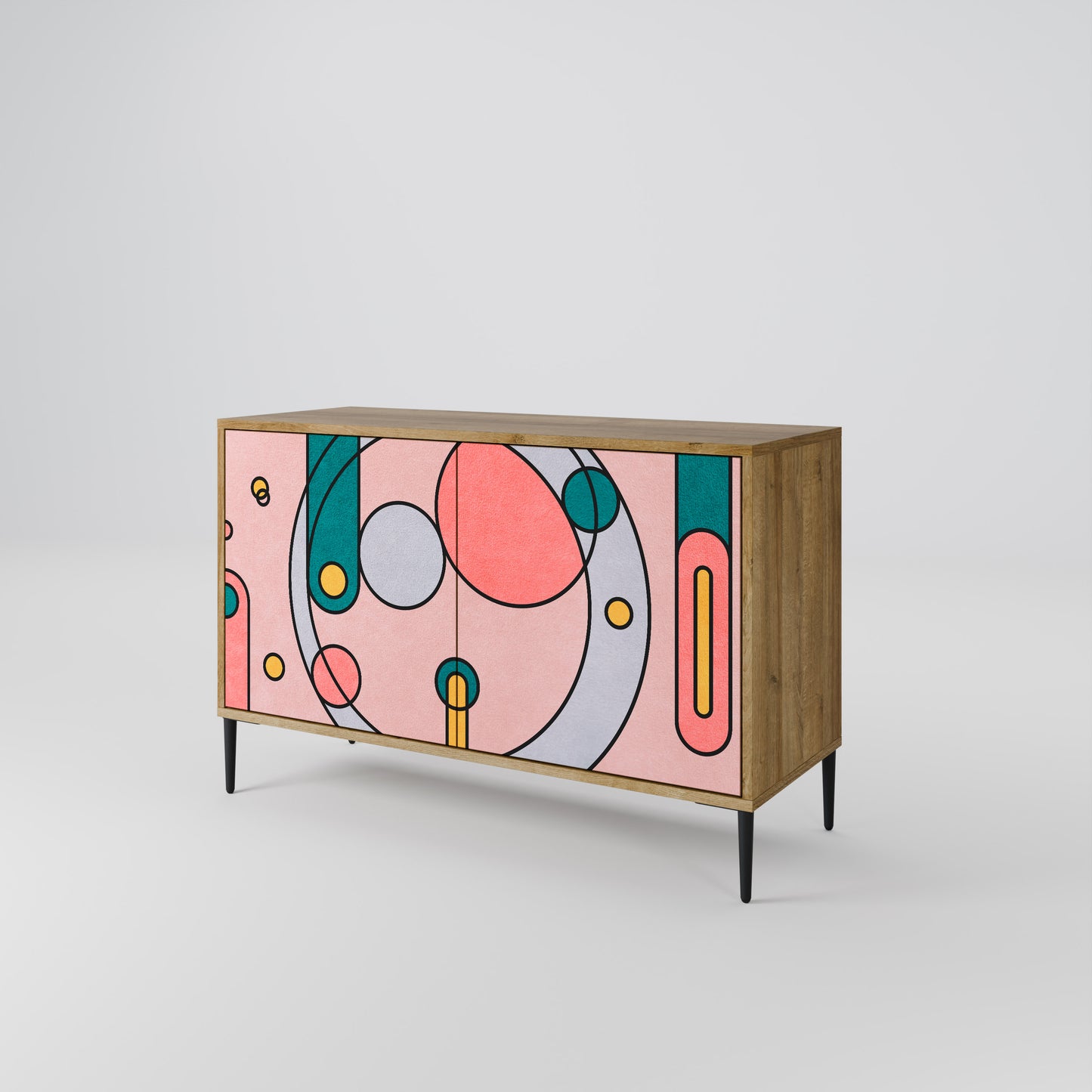 GOSSAMER ECHOES 2-Door Sideboard in Oak Effect