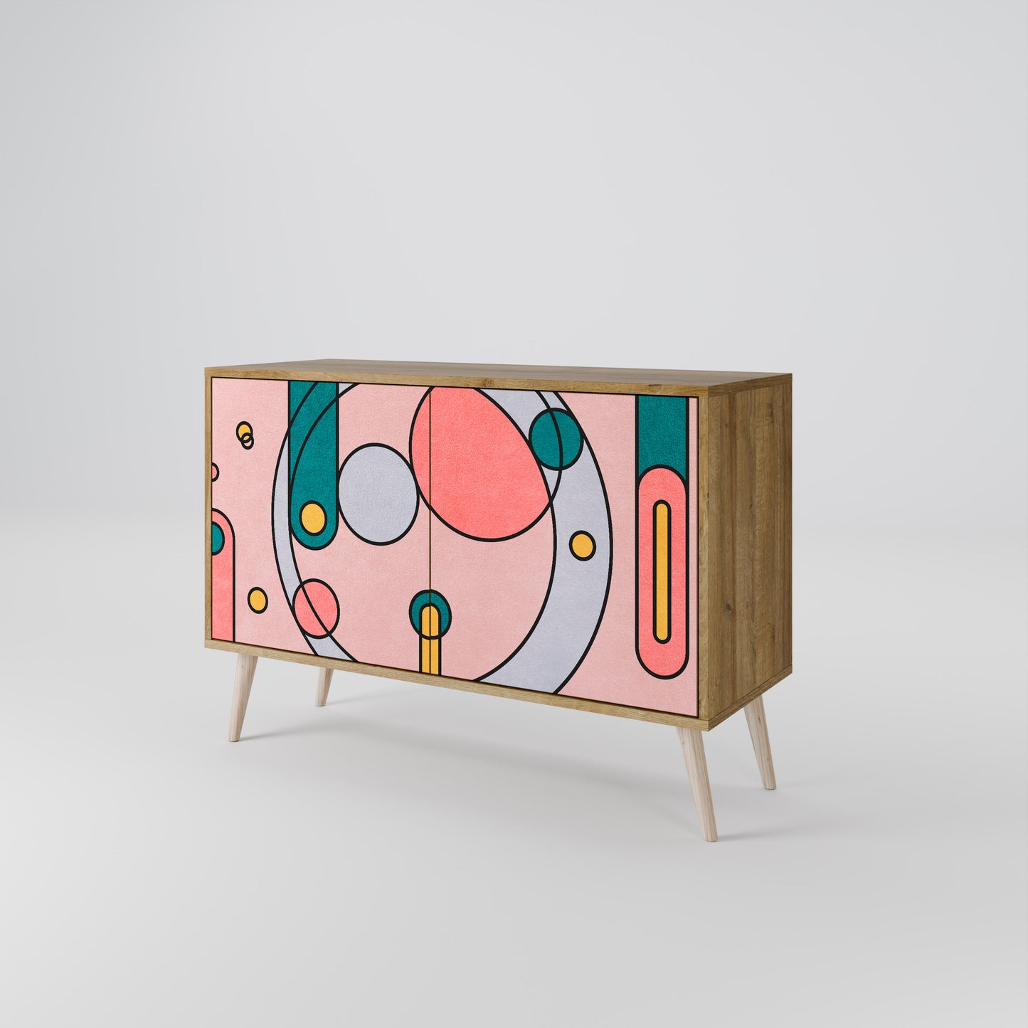 GOSSAMER ECHOES 2-Door Sideboard in Oak Effect