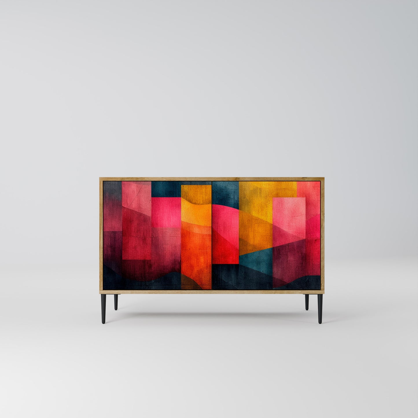 COLORFUL SOUNDS 2-Door Sideboard in Oak Effect
