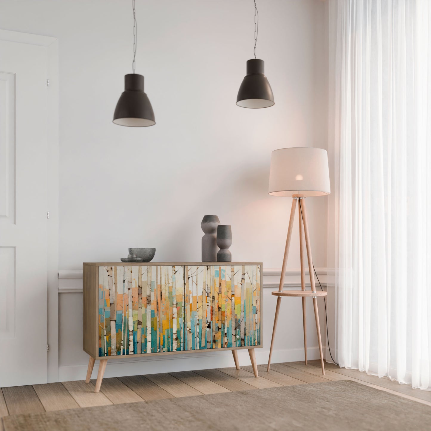 BIRCH KALEIDOSCOPE 2-Door Sideboard in Oak Effect