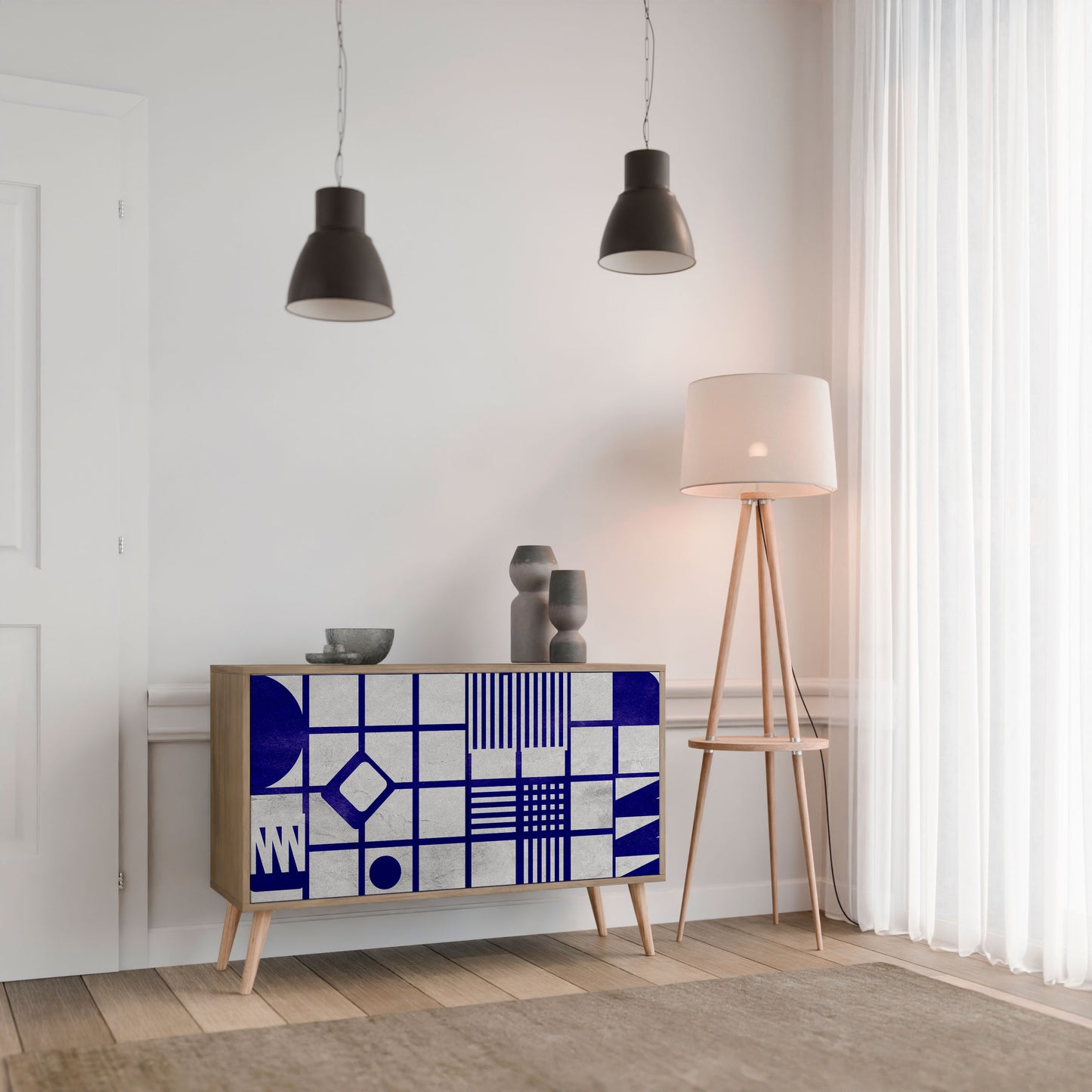 THE RIGHT PLACES 2-Door Sideboard in Oak Effect