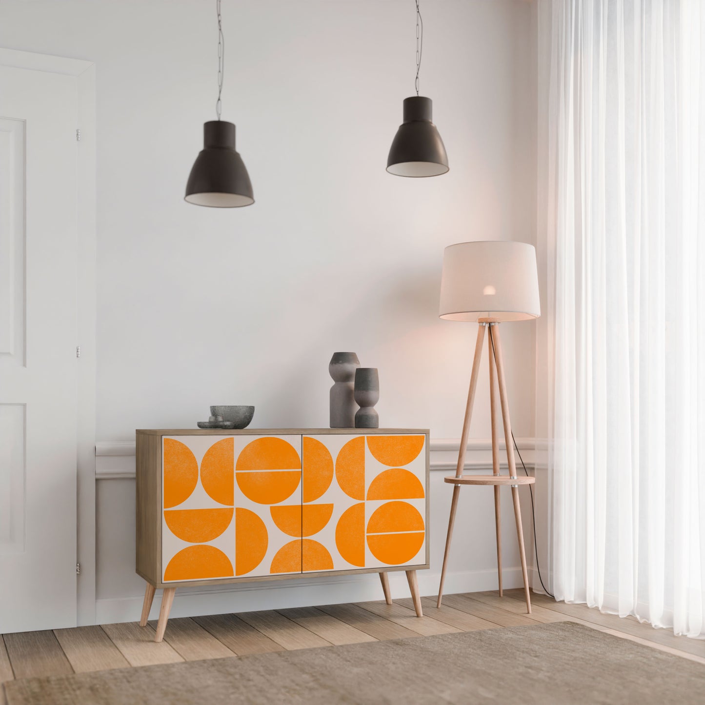 ÅTERKOMMANDE DRÖMMAR 2-dörrars sideboard i ekeffekt